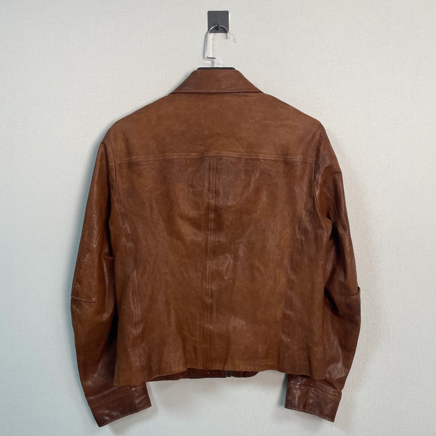 Prada prada classic leather motorcycle jacket size 50 Size US L / EU 52-54 / 3 - 2 Thumbnail