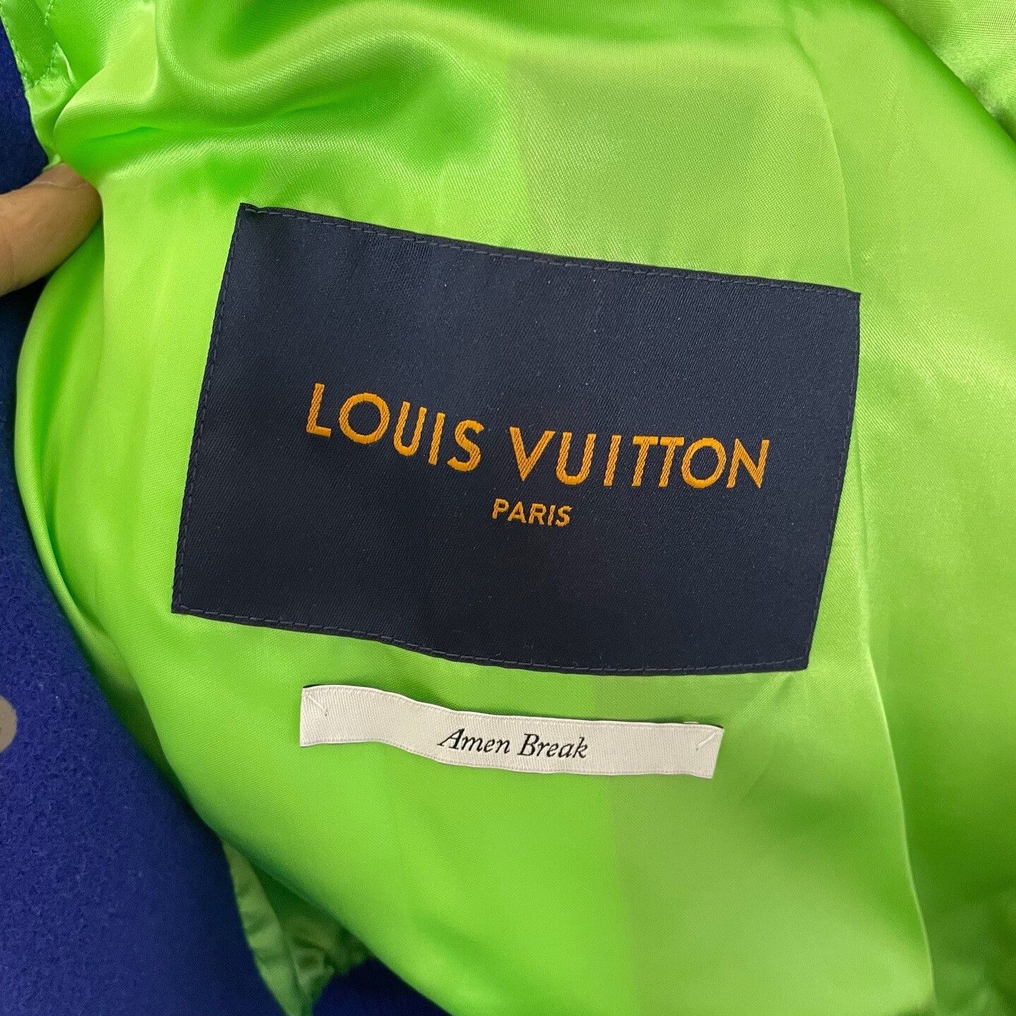 Louis Vuitton louis vuitton blue green gradient baseball jacket Size US L / EU 52-54 / 3 - 3 Thumbnail