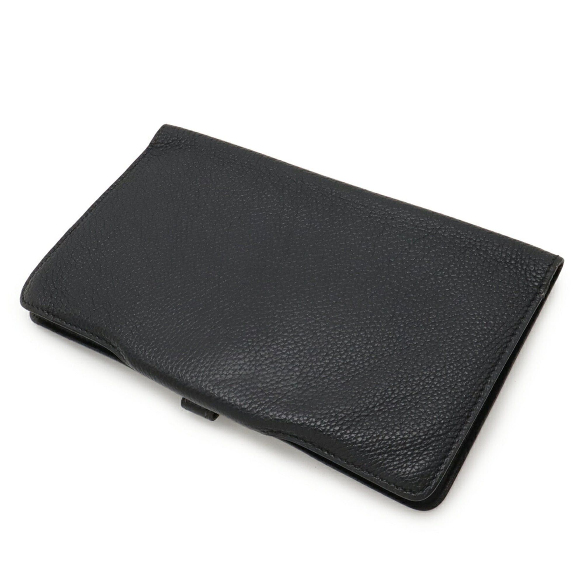 Hermes HERMES Dogon MM Bi-fold Long Wallet, Togo Leather, Black Size ONE SIZE - 3 Thumbnail