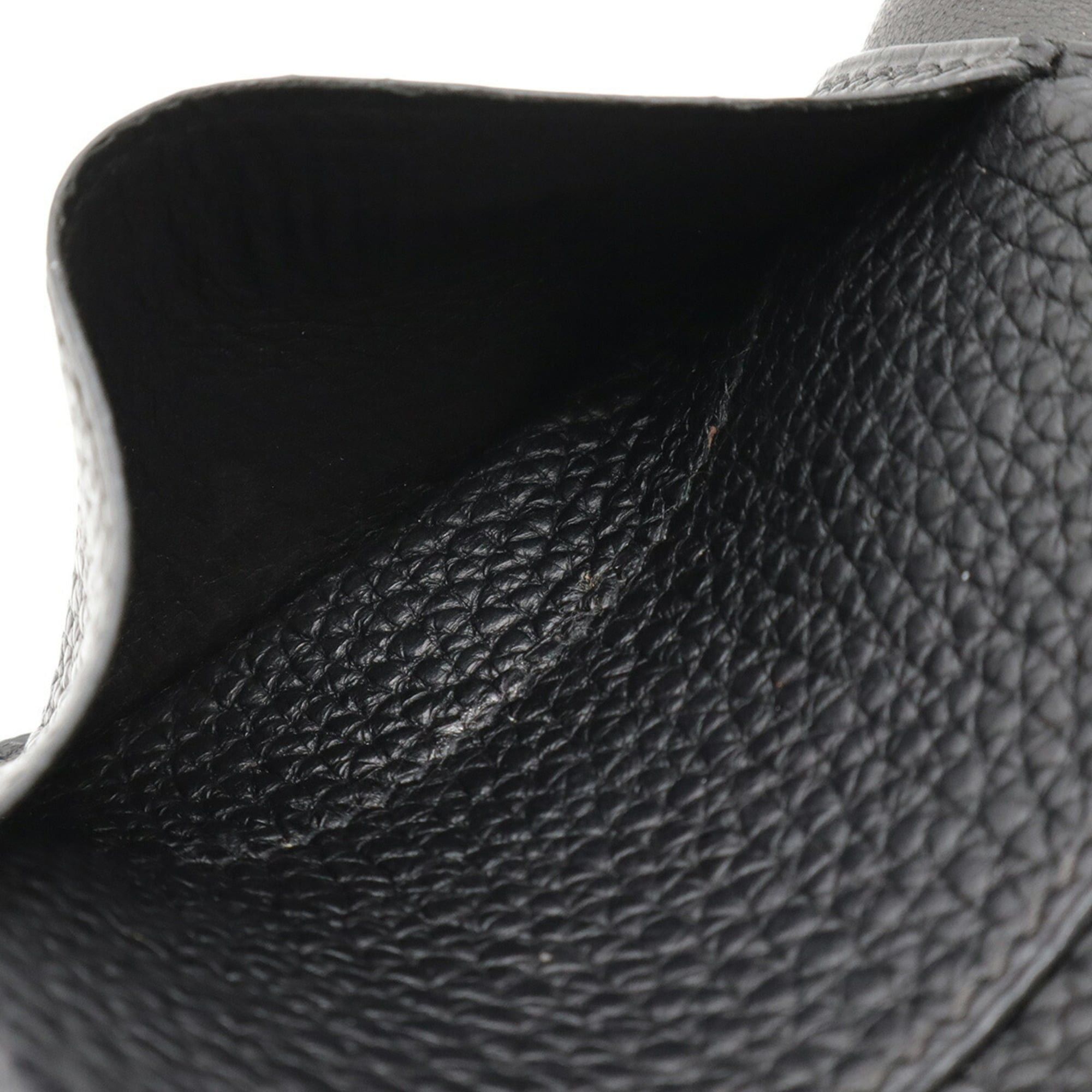 Hermes HERMES Dogon MM Bi-fold Long Wallet, Togo Leather, Black Size ONE SIZE - 9 Thumbnail