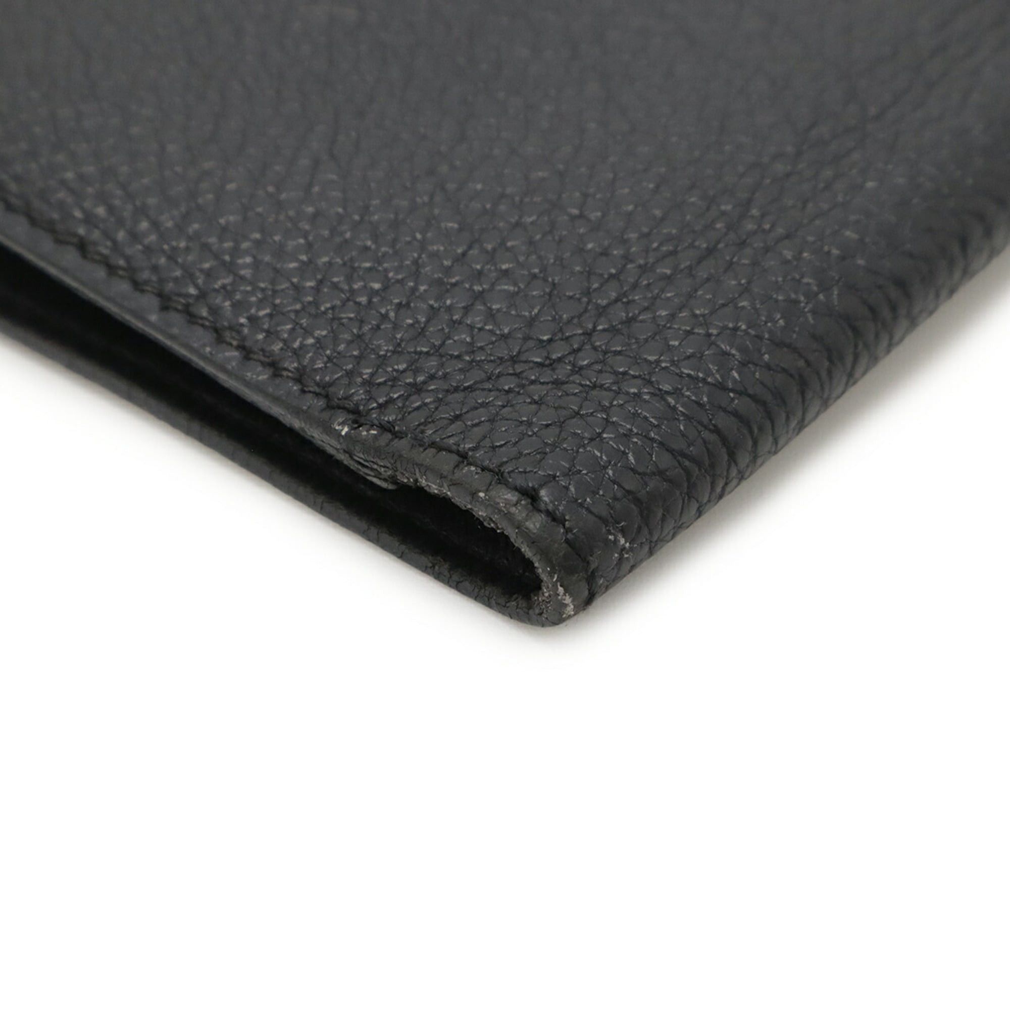 Hermes HERMES Dogon MM Bi-fold Long Wallet, Togo Leather, Black Size ONE SIZE - 4 Thumbnail
