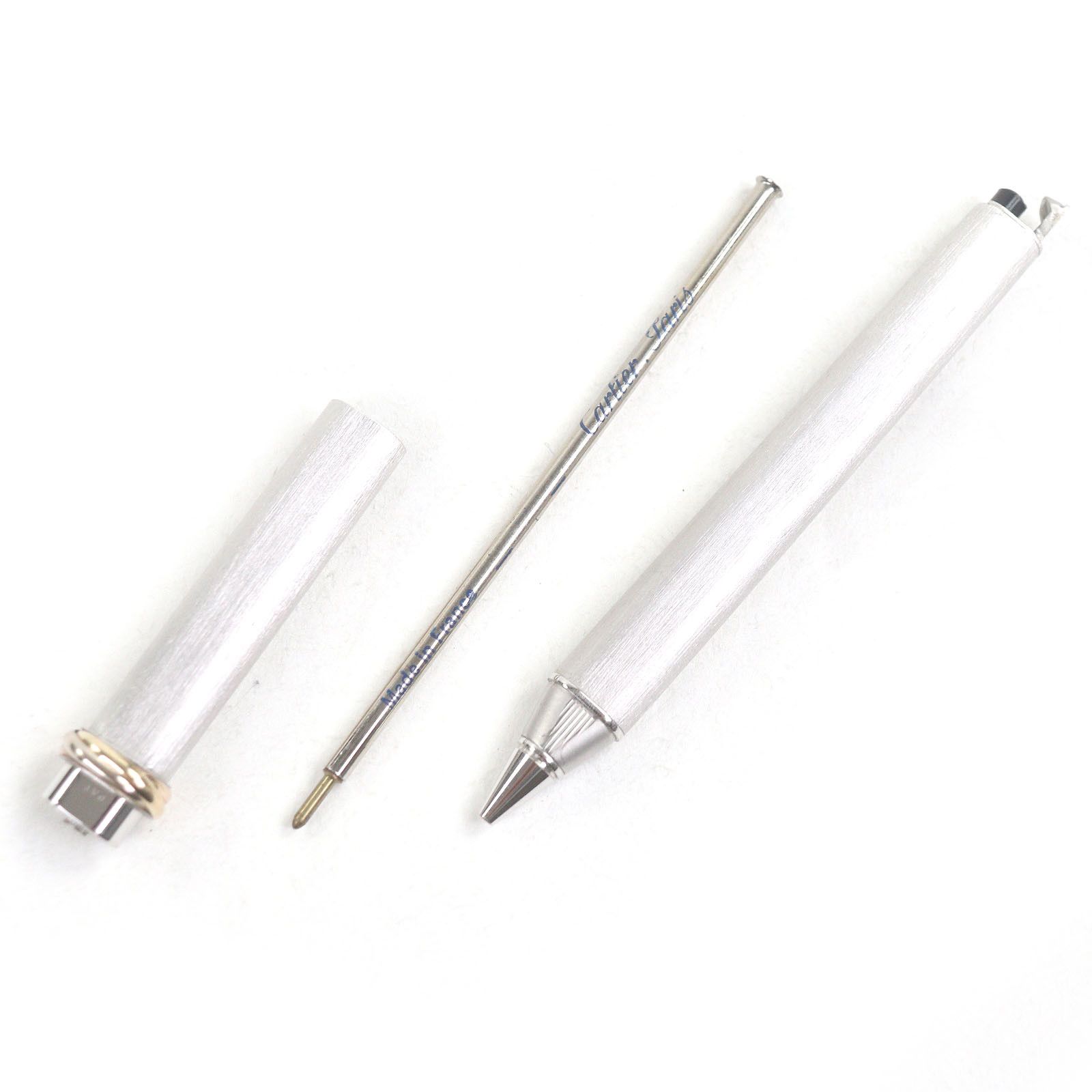 Cartier Cartier Cartier Trinity Silver Gold Ballpoint Pen Metal Pen DUTY FREE for USA Size ONE SIZE - 3 Thumbnail