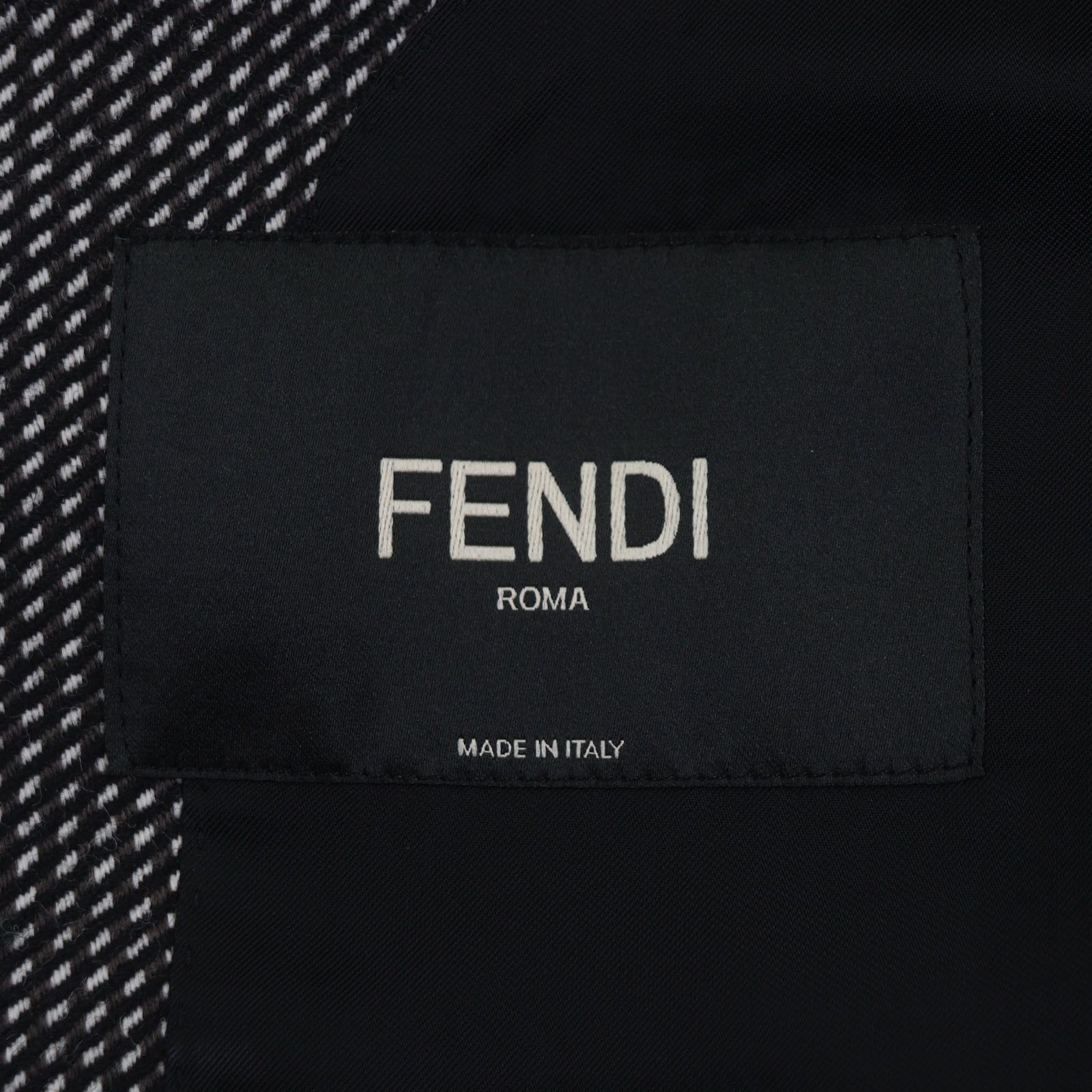 Fendi Fendi Fendi Chester Wool Coat Leather Outerwear FF0289 DUTY FREE for USA Size ONE SIZE - 7 Thumbnail