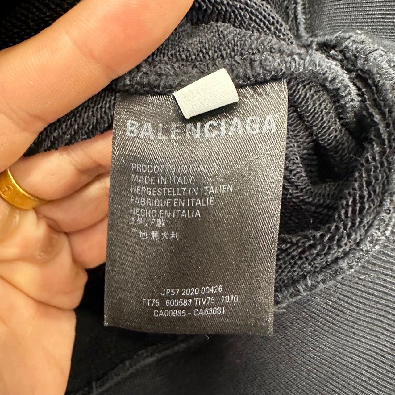 Balenciaga balenciaga black crew sweatshirt size M Size US M / EU 48-50 / 2 - 4 Thumbnail