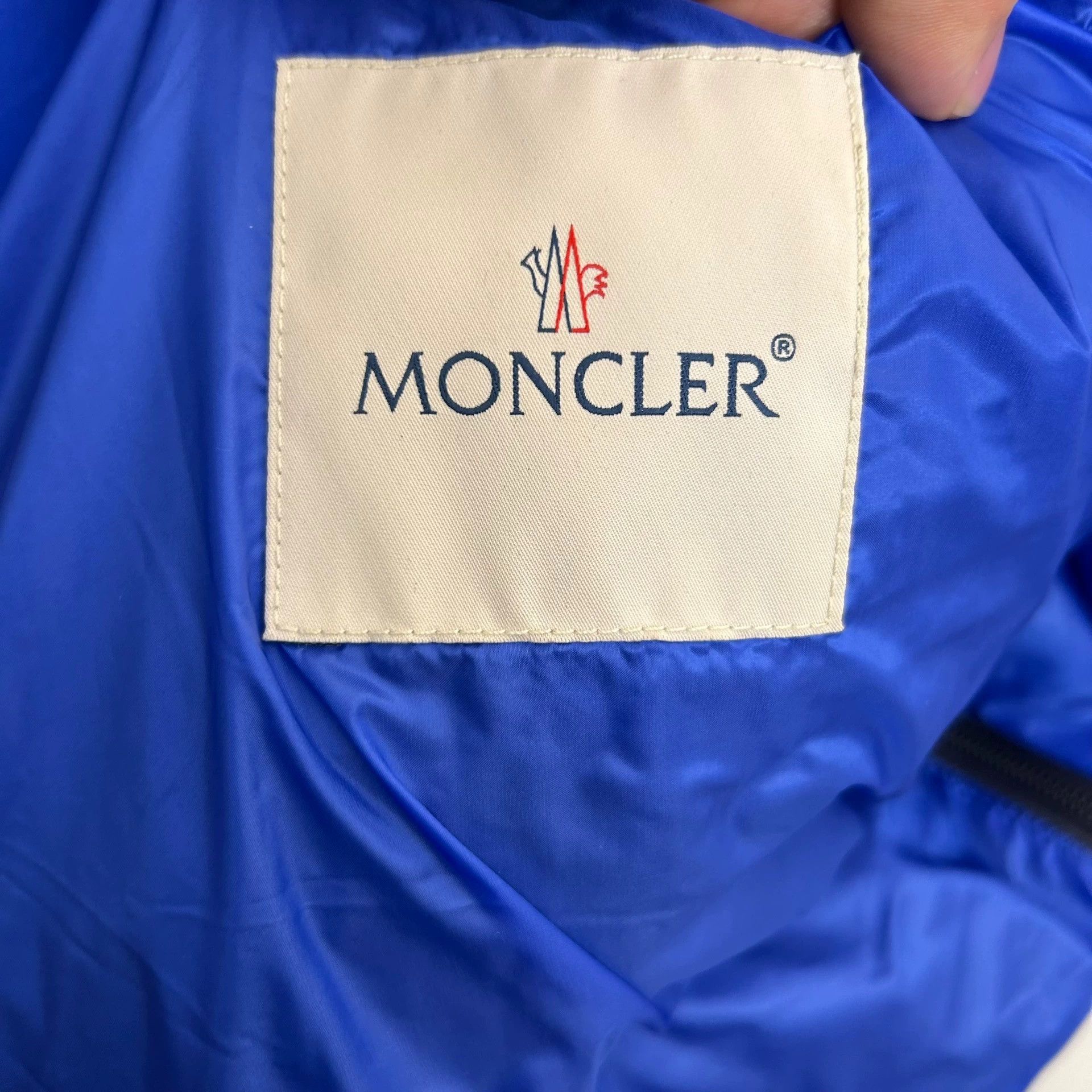 Moncler moncler blue down jacket with rare large size Size US XXL / EU 58 / 5 - 4 Thumbnail