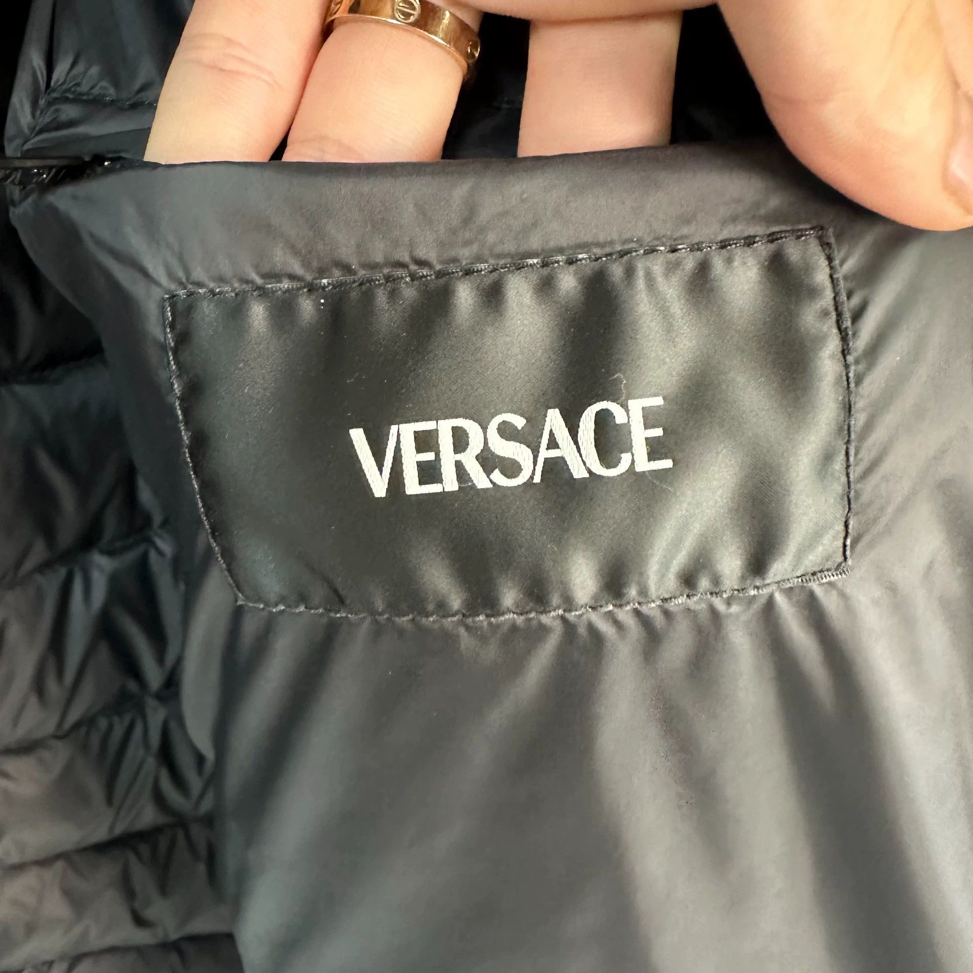 Versace versace dark printed puffer jacket size 52 Size US L / EU 52-54 / 3 - 3 Thumbnail