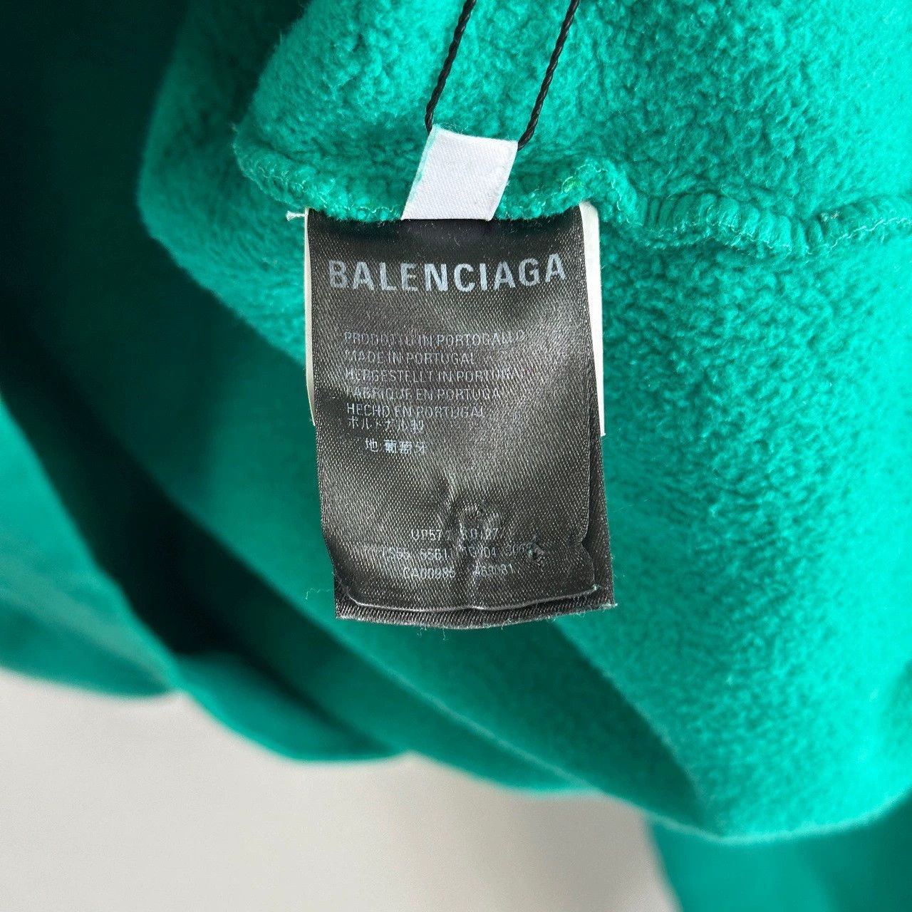 Balenciaga balenciaga turquoise hoodie with logo Size US M / EU 48-50 / 2 - 4 Thumbnail