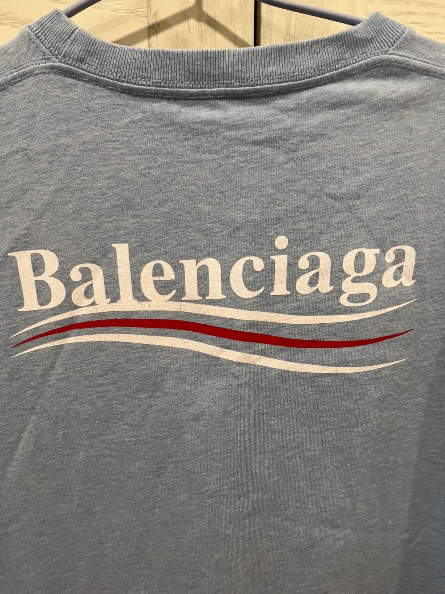Balenciaga balenciaga blue short sleeve t-shirt Size US XXS / EU 40 - 4 Thumbnail