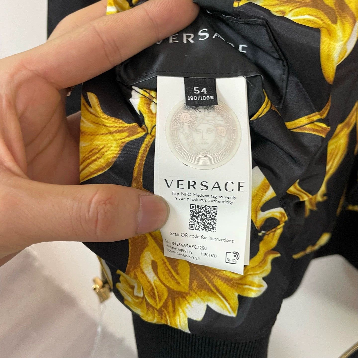Versace Versace Baroque Reversible Cotton Jacket Size US L / EU 52-54 / 3 - 4 Thumbnail