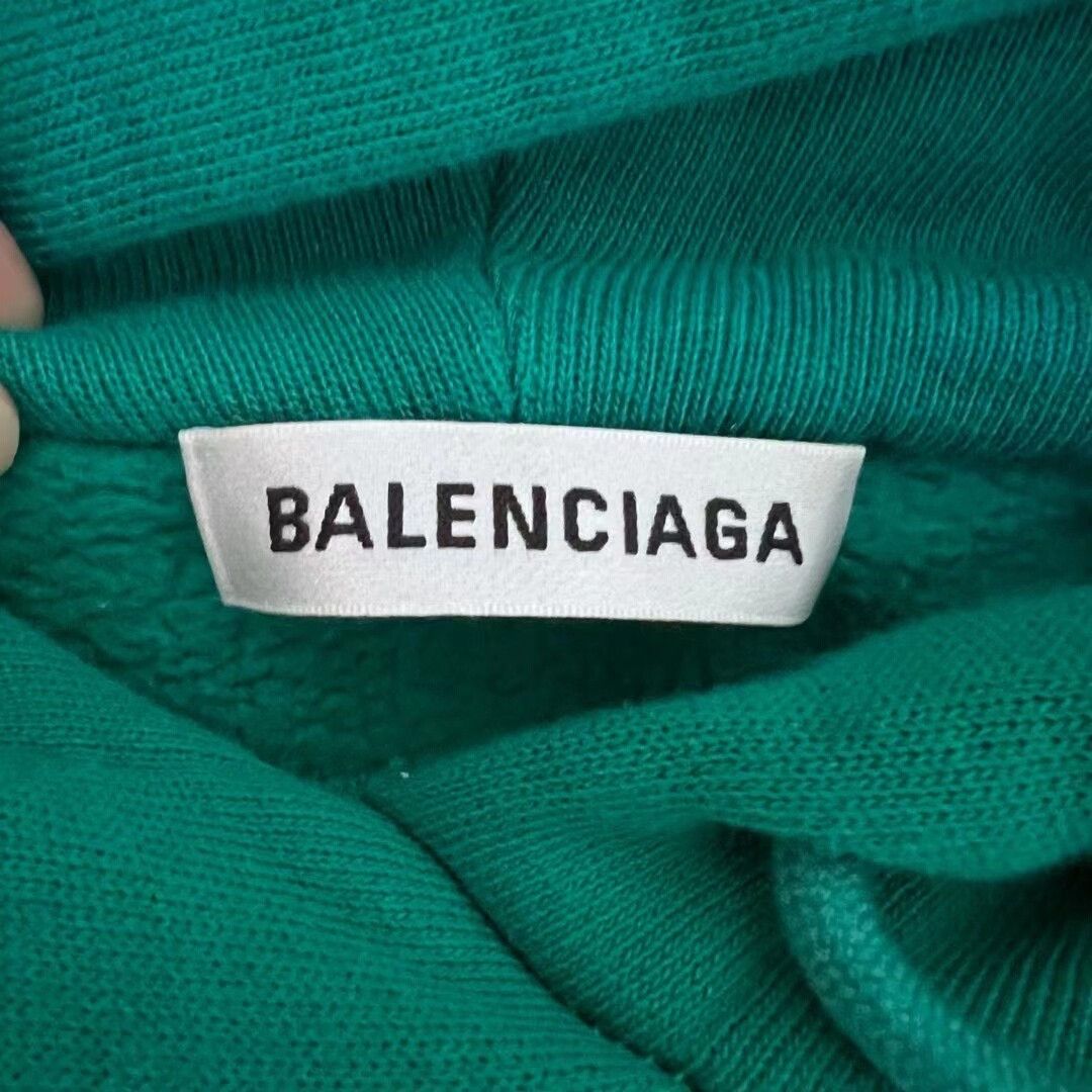 Balenciaga balenciaga turquoise logo hoodie sweatshirt Size US M / EU 48-50 / 2 - 3 Thumbnail