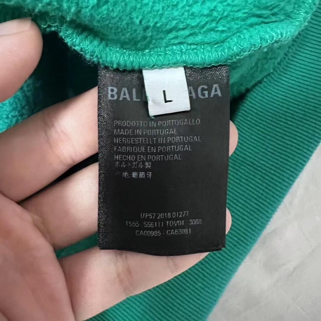 Balenciaga balenciaga turquoise logo hoodie sweatshirt Size US M / EU 48-50 / 2 - 4 Thumbnail
