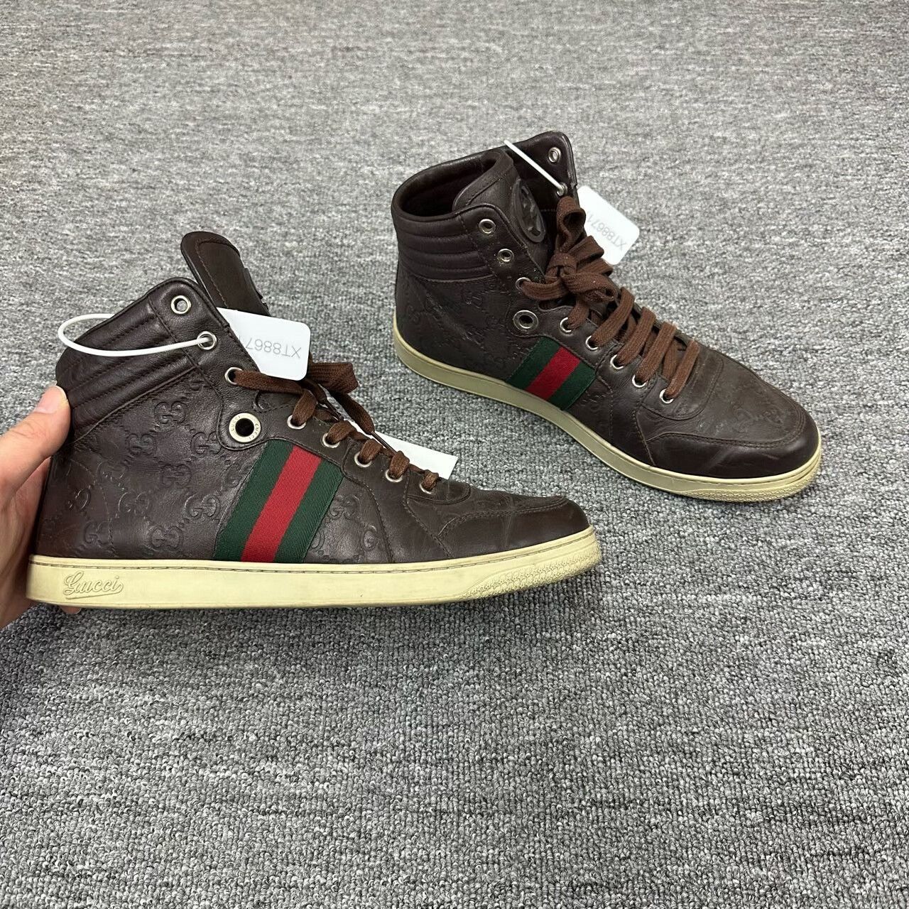 Gucci gucci high-top shoes with double G logo Size US 9.5 / EU 42-43 - 3 Thumbnail