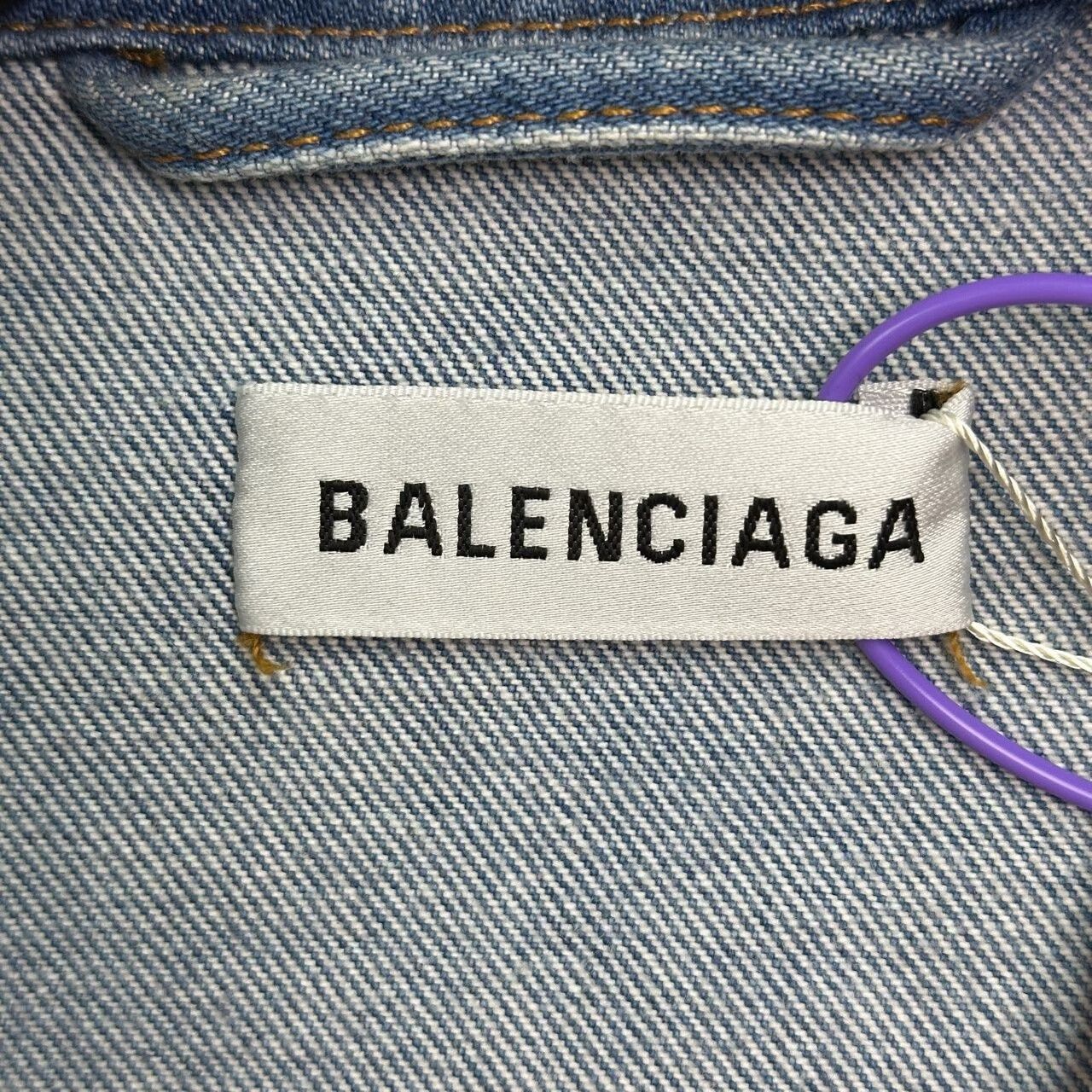 balenciaga graffiti denim jacket size 36