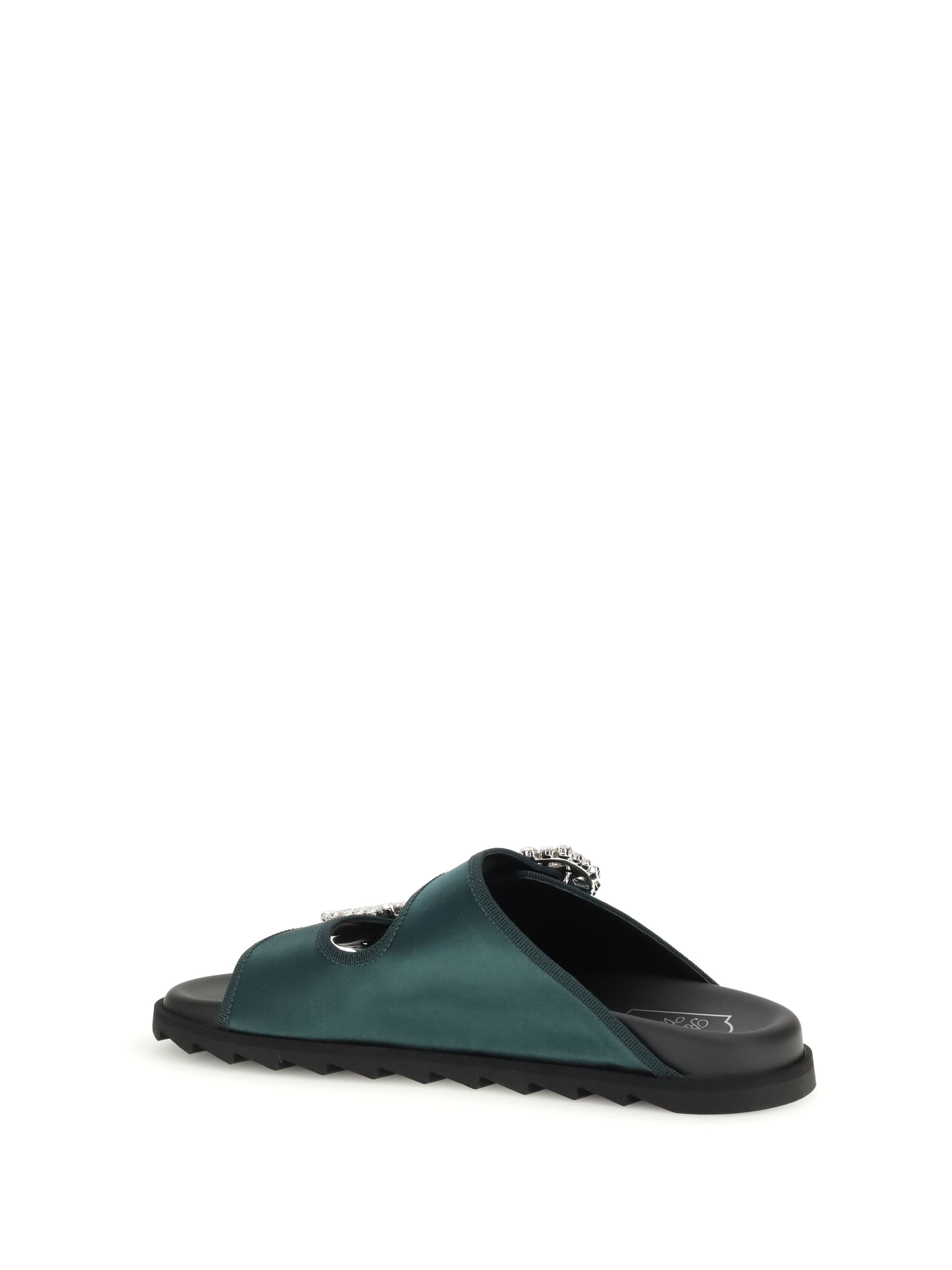 Roger Vivier Slidy Viv Sandals with strass Size US 7 / IT 37 - 3 Thumbnail