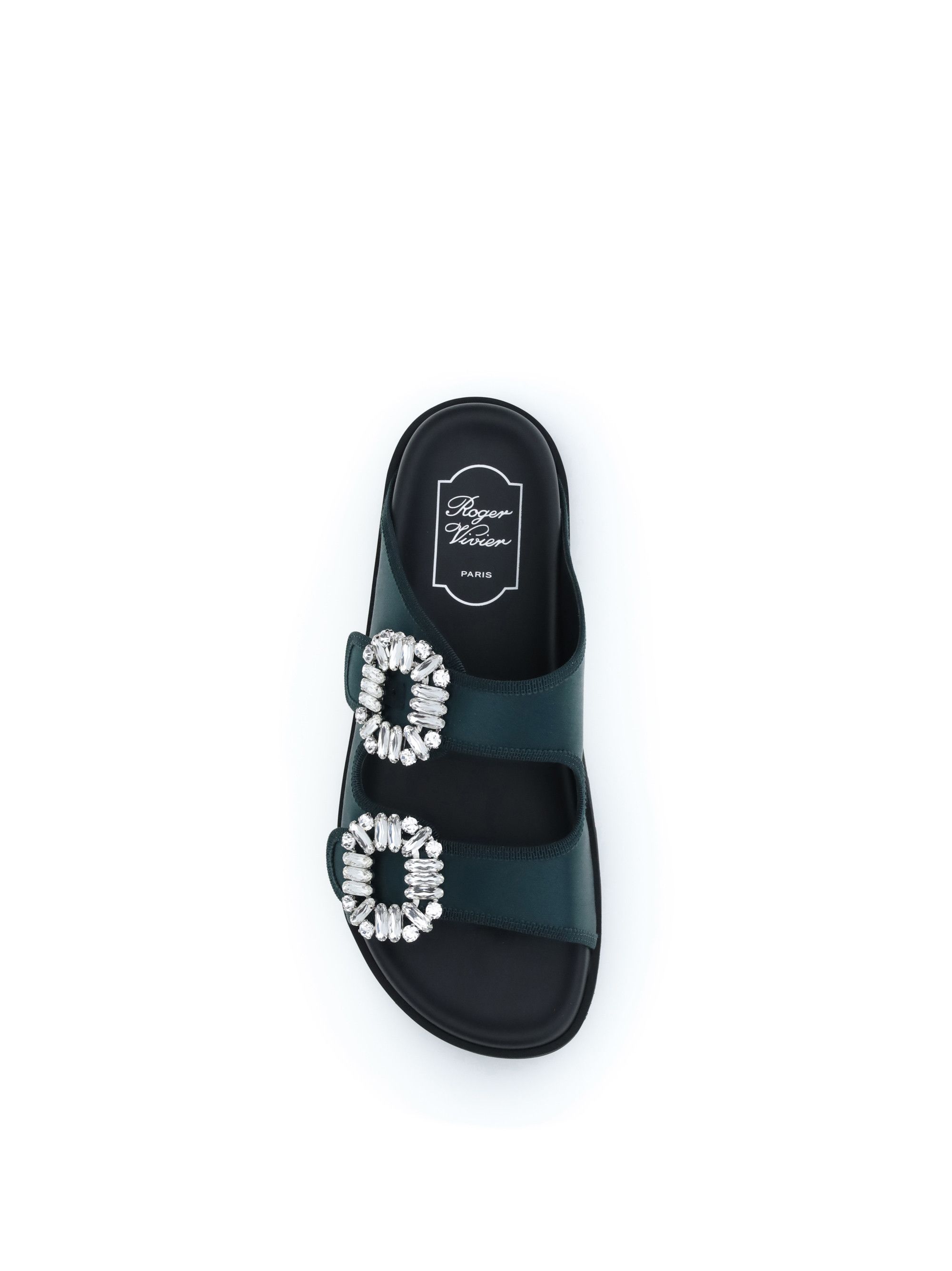Roger Vivier Slidy Viv Sandals with strass Size US 10 / IT 40 - 4 Thumbnail