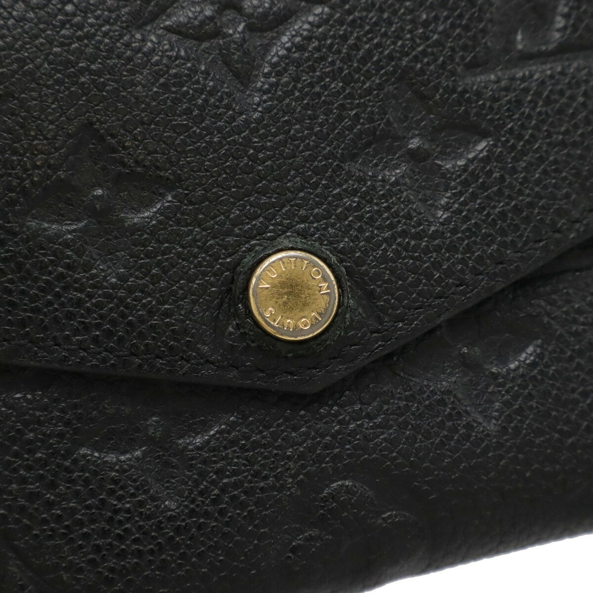 Louis Vuitton LOUIS VUITTON Monogram Empreinte Pochette Clé Coin Case Wallet Purse Noir Black M60633 Size ONE SIZE - 5 Thumbnail