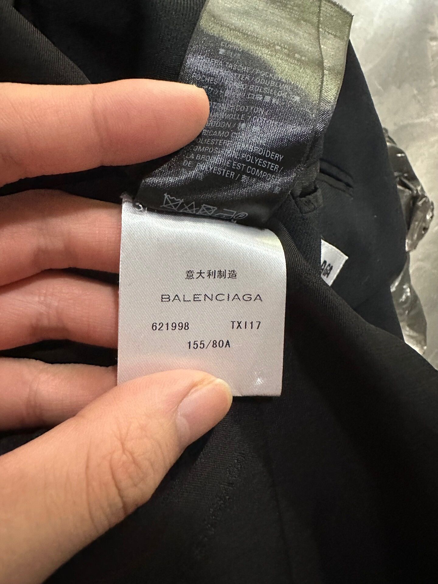 Balenciaga balenciaga black blazer with logo design Size US XS / EU 42 / 0 - 5 Thumbnail