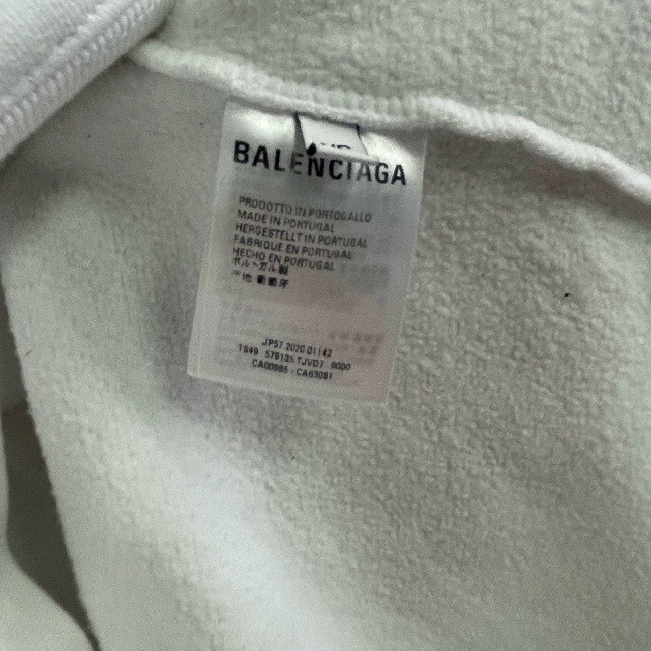 Balenciaga balenciaga logo printed hoodie in white Size US XS / EU 42 / 0 - 4 Thumbnail