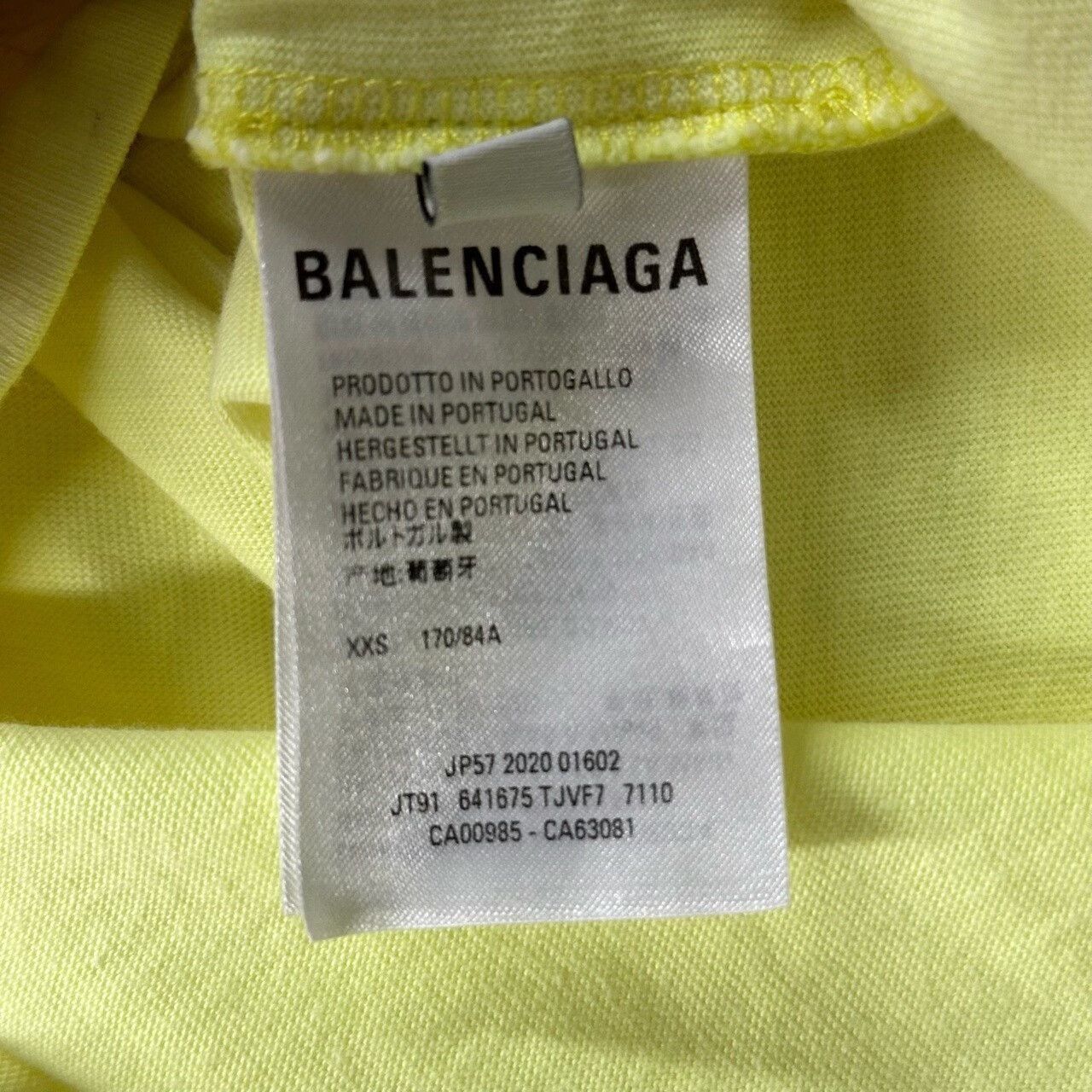 Balenciaga Balenciaga Fluorescent Yellow Short Sleeve Top Size XXS / US 00 / IT 34 - 4 Thumbnail