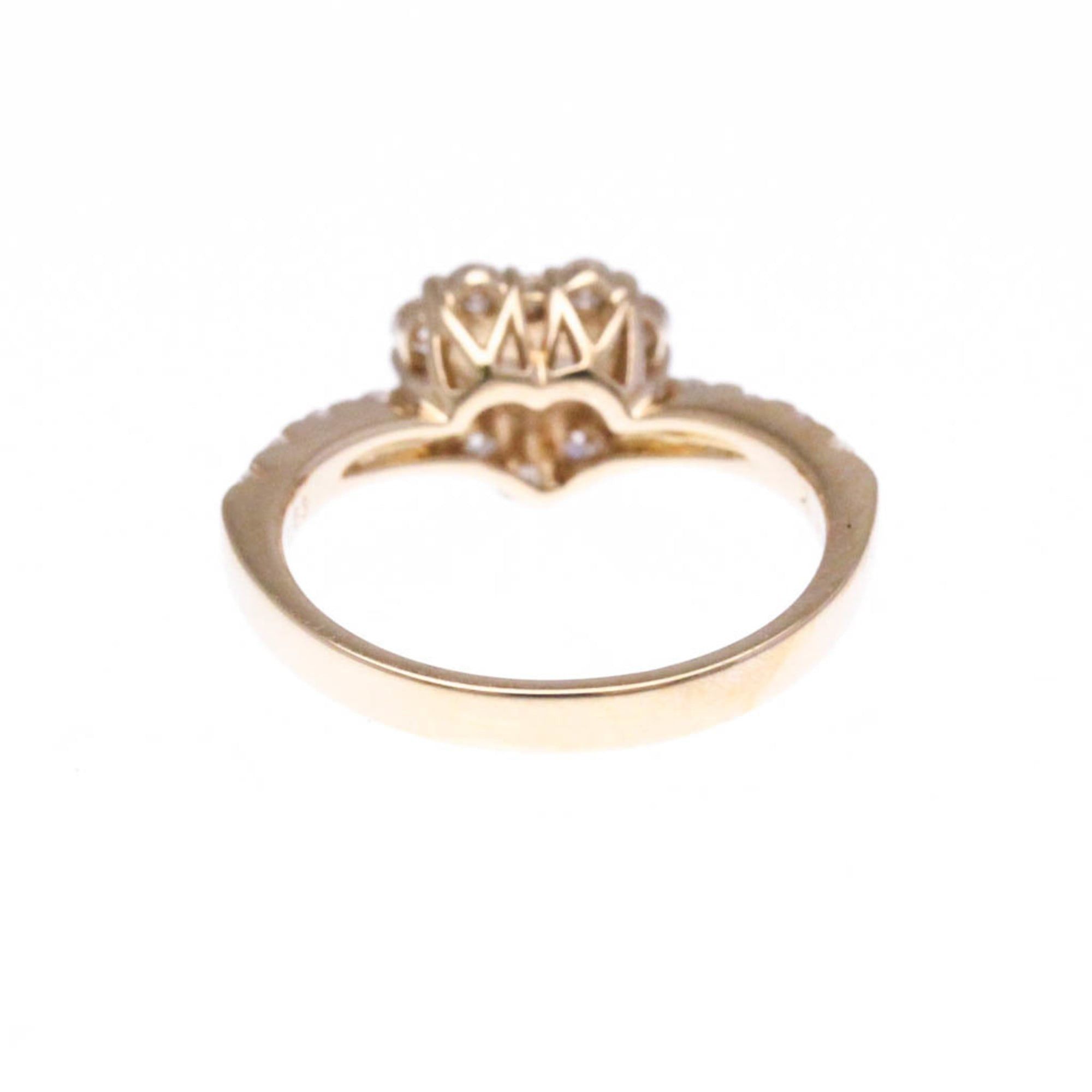 Other Ponte Vecchio Heart Diamond Ring D 0.323/0.63 White Gold (18K) Fashion Diamond Band Ring Silver Size ONE SIZE - 3 Thumbnail
