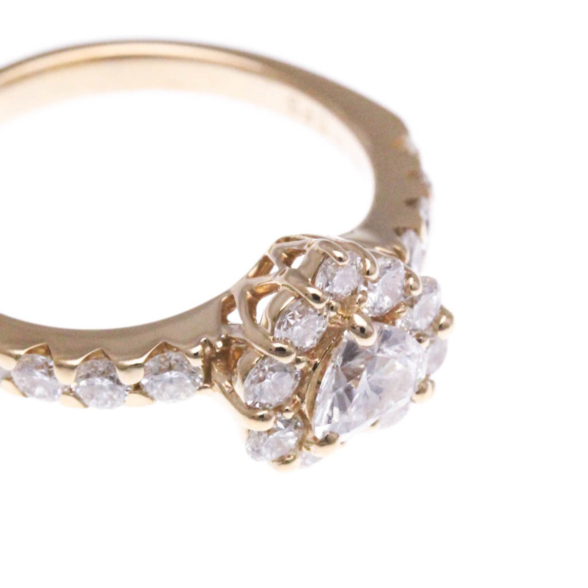Other Ponte Vecchio Heart Diamond Ring D 0.323/0.63 White Gold (18K) Fashion Diamond Band Ring Silver Size ONE SIZE - 10 Thumbnail