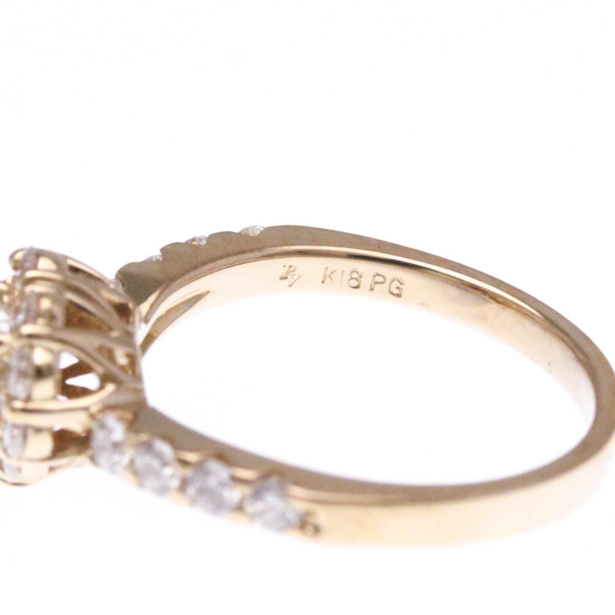 Other Ponte Vecchio Heart Diamond Ring D 0.323/0.63 White Gold (18K) Fashion Diamond Band Ring Silver Size ONE SIZE - 6 Thumbnail