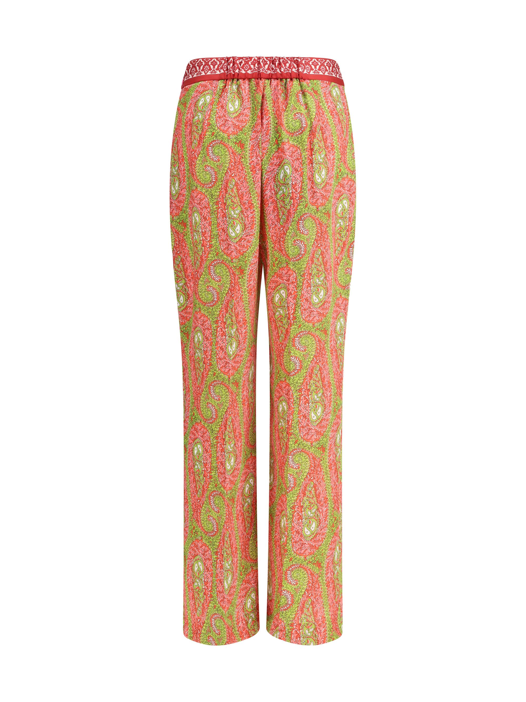 Etro Bootcut Trousers with placed Paisley Foliage print Size 32" / US 10 / IT 46 - 2 Thumbnail