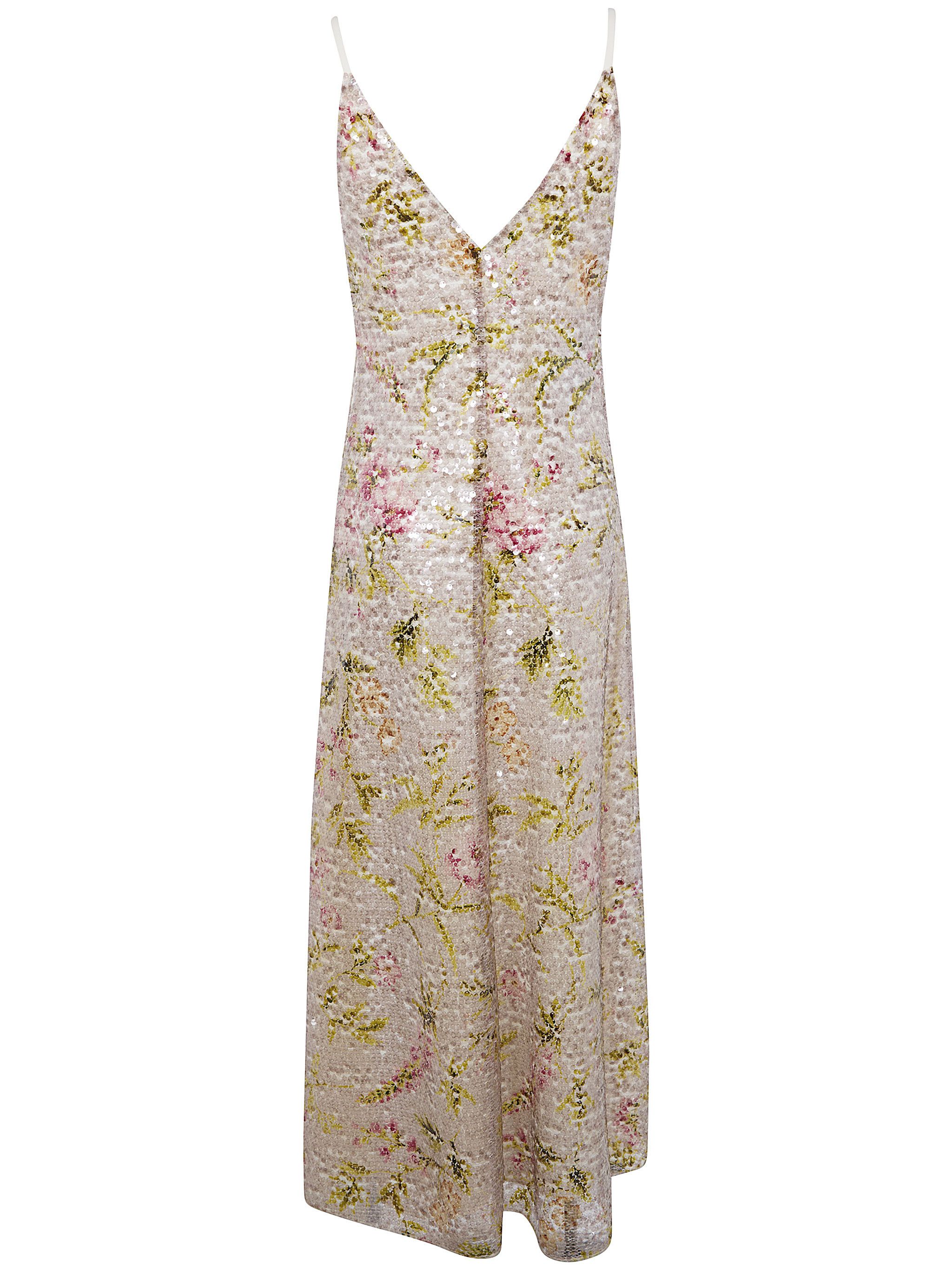 Alberta Ferretti PRINTED SEQUINS LONG DRESS Size M / US 6-8 / IT 42-44 - 6 Thumbnail