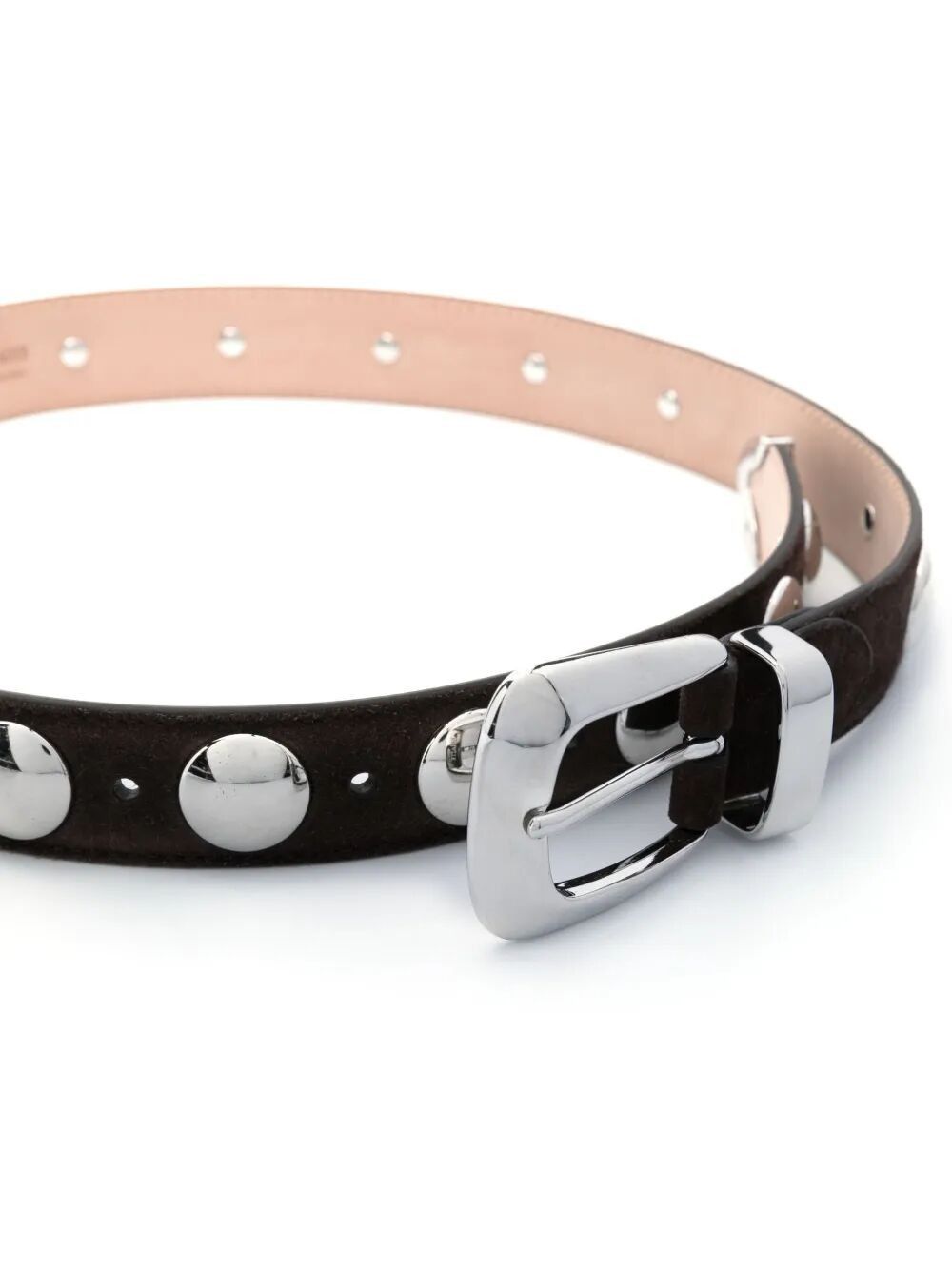 KHAITE "BENNY" BELT WITH STUDS SILVER BUCKLE 30MM Size ONE SIZE - 2 Thumbnail