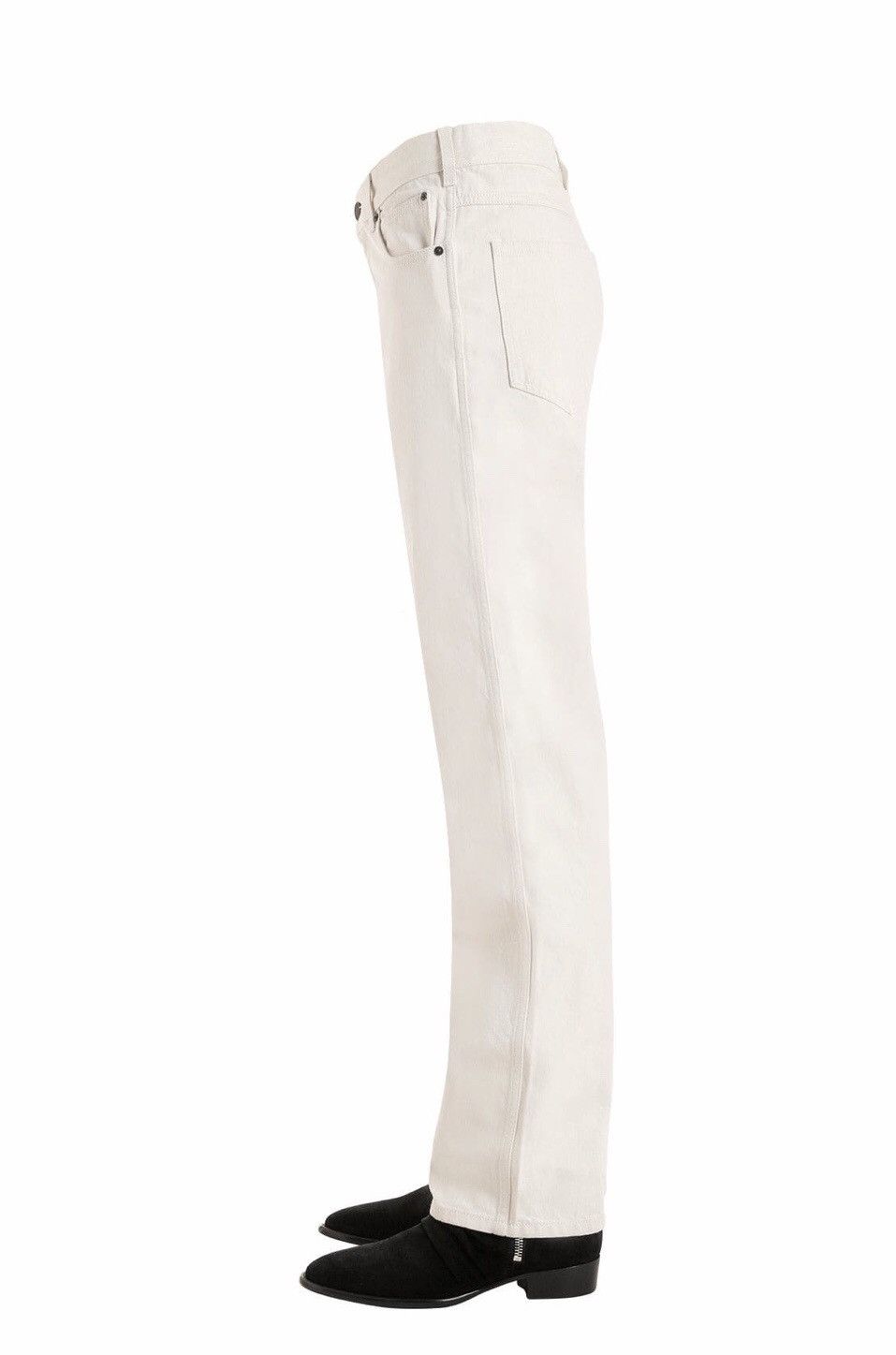 Calvin Klein 205W39NYC Calvin Klein 205W39NYC x RAF Simons Off White Wide Leg Jeans Size US 34 / EU 50 - 1 Thumbnail