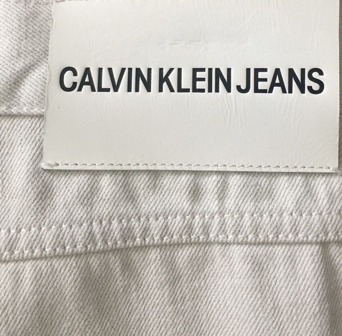 Calvin Klein 205W39NYC Calvin Klein 205W39NYC x RAF Simons Off White Wide Leg Jeans Size US 34 / EU 50 - 5 Thumbnail