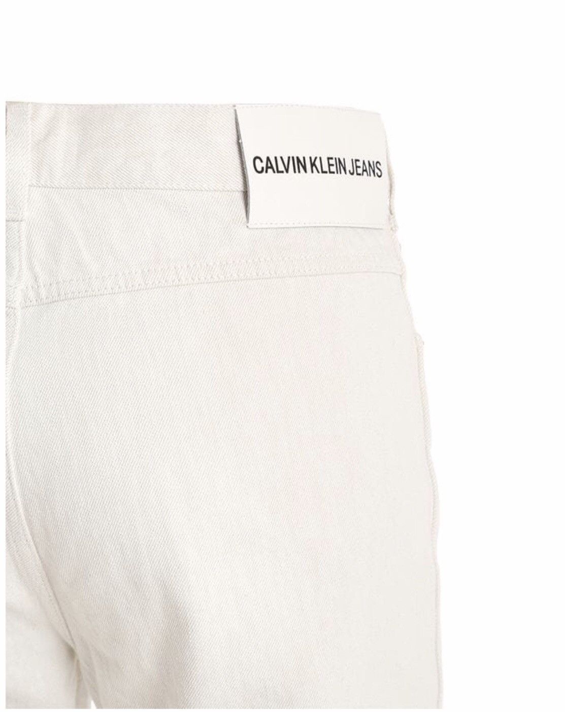 Calvin Klein 205W39NYC Calvin Klein 205W39NYC x RAF Simons Off White Wide Leg Jeans Size US 34 / EU 50 - 2 Thumbnail