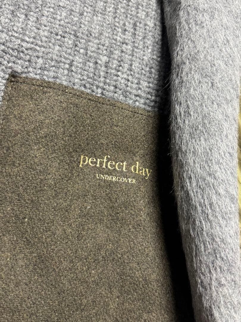 UNDERCOVER 16AW Perfect Day Hybrid Coat Wool Gray Khaki Size M