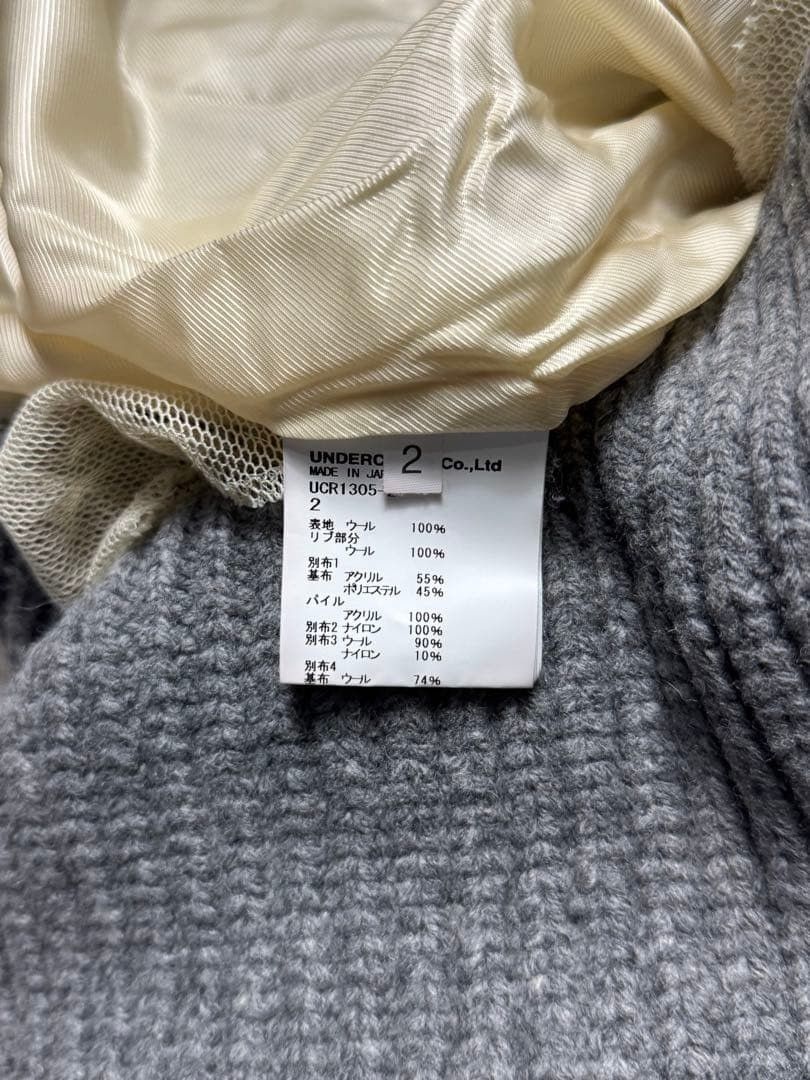 UNDERCOVER 16AW Perfect Day Hybrid Coat Wool Gray Khaki Size M