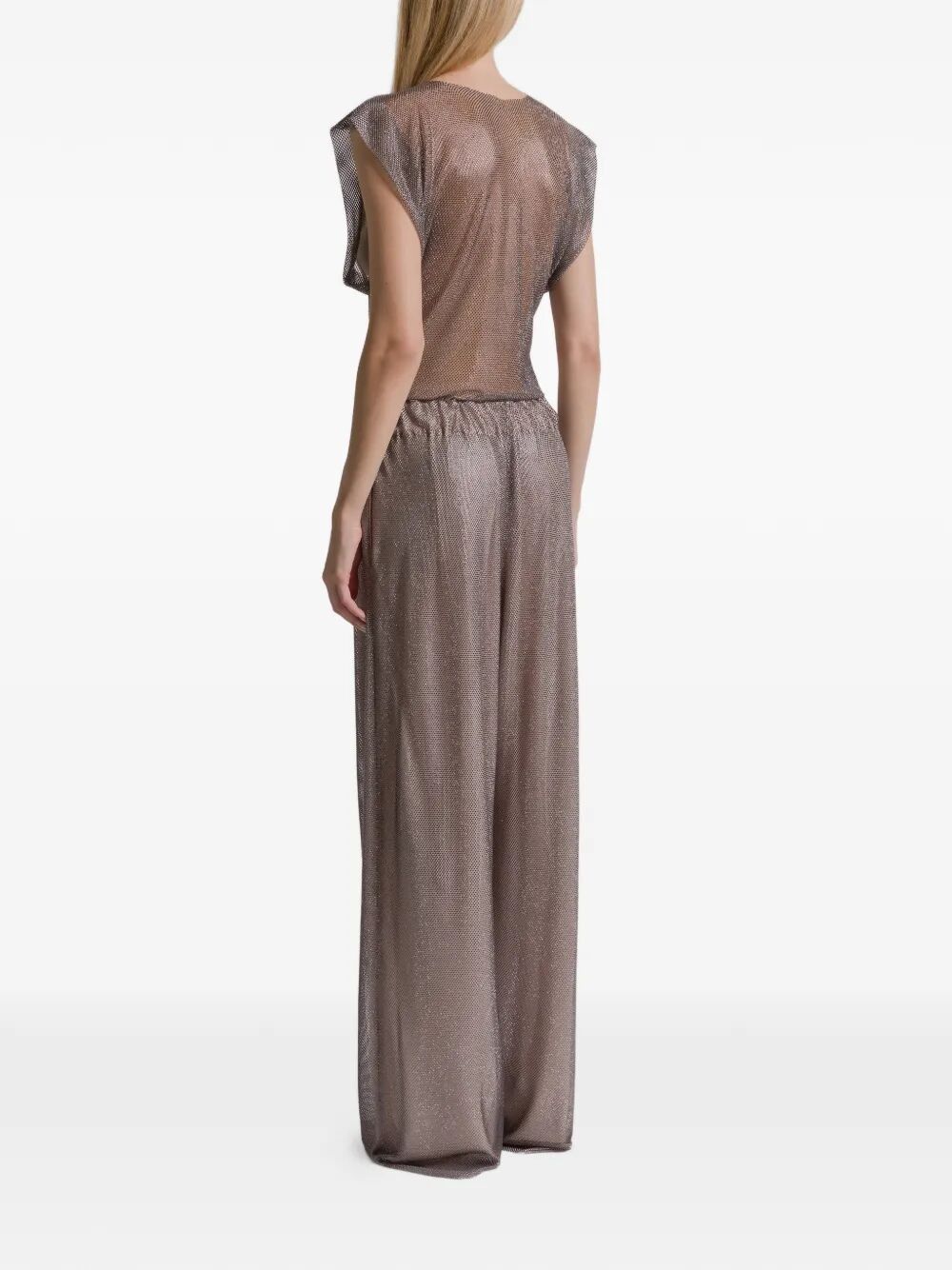 Alberta Ferretti CRYSTALS NET T-SHIRT Size M / US 6-8 / IT 42-44 - 3 Thumbnail