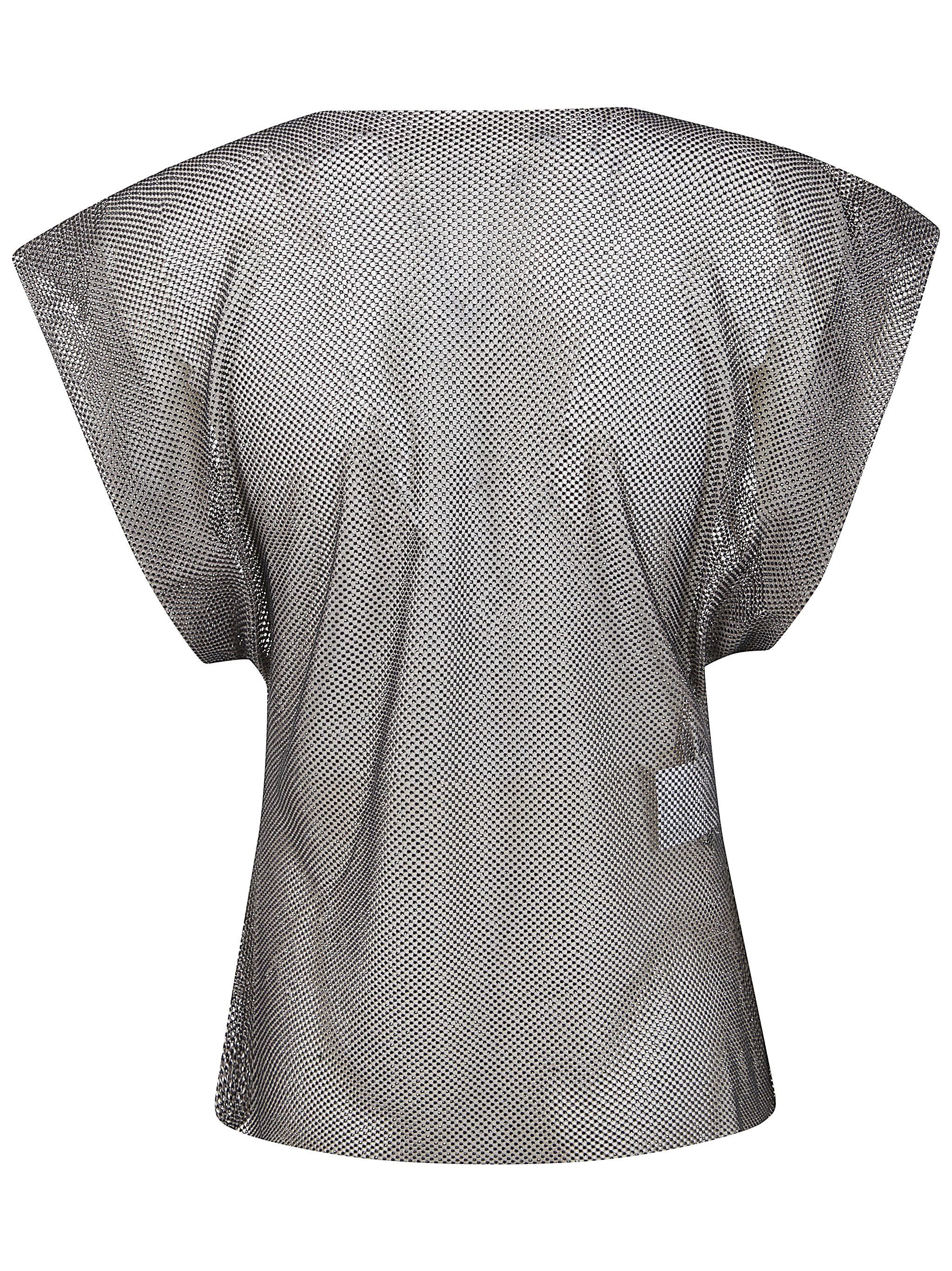 Alberta Ferretti CRYSTALS NET T-SHIRT Size M / US 6-8 / IT 42-44 - 6 Thumbnail