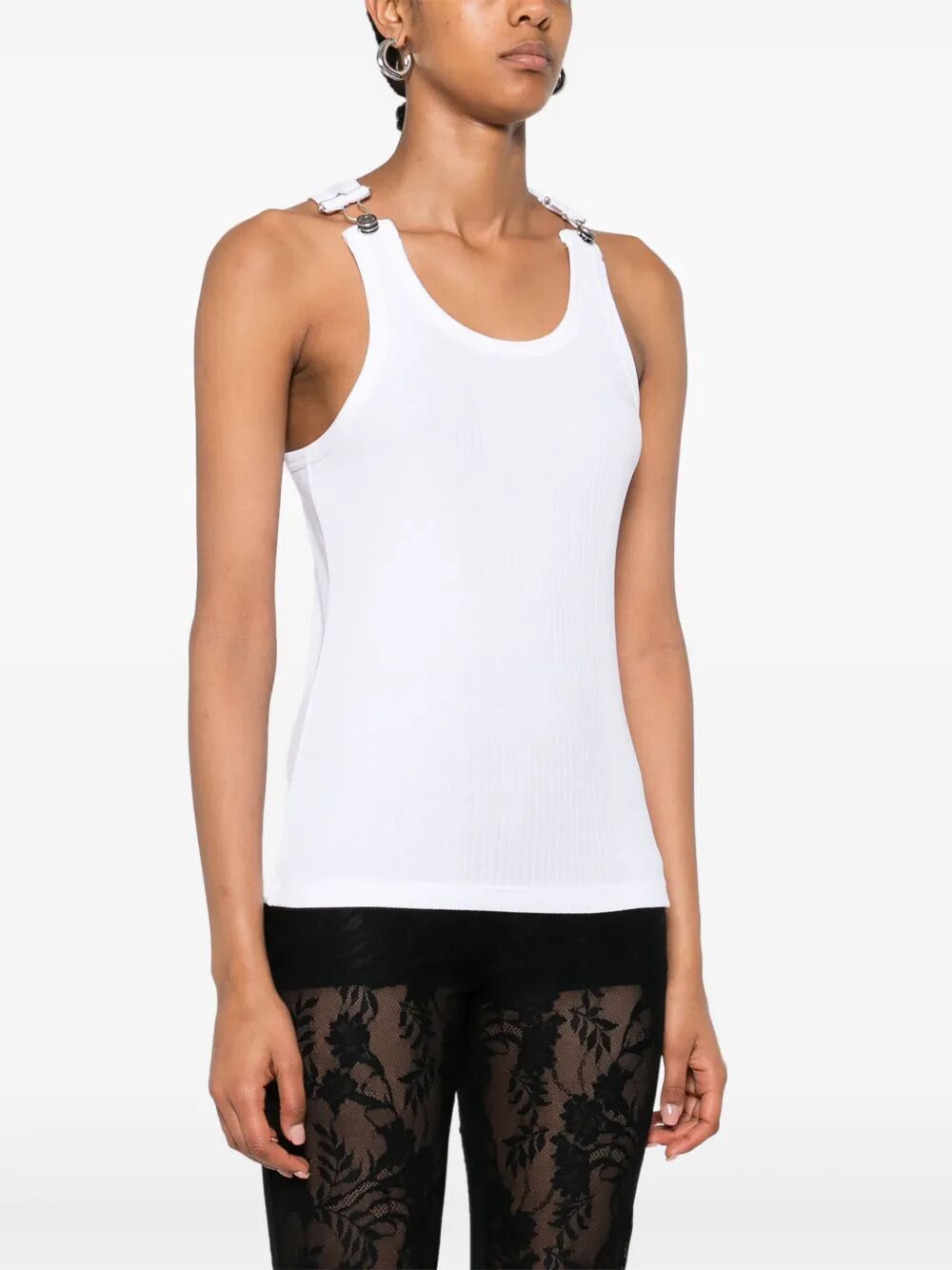 Jean Paul Gaultier TANK TOP WITH OVERALL ENGRAVED Size L / US 10 / IT 46 - 3 Thumbnail