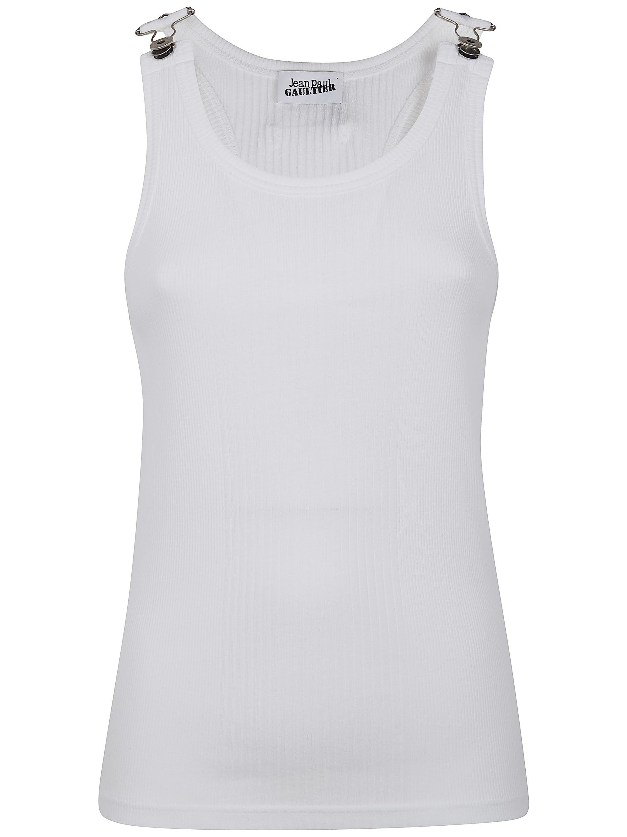 Jean Paul Gaultier TANK TOP WITH OVERALL ENGRAVED Size S / US 4 / IT 40 - 6 Thumbnail