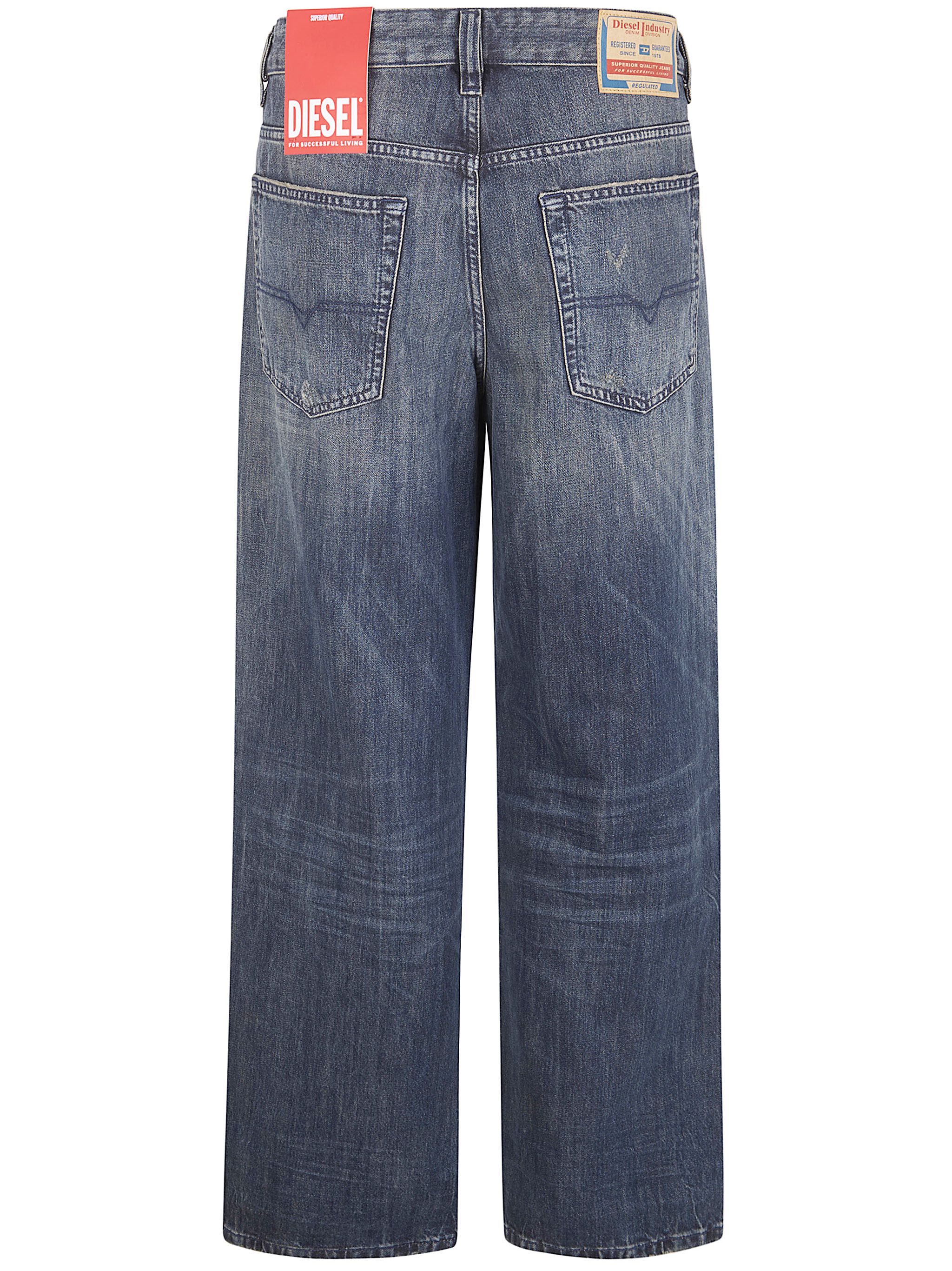 Diesel "2001 D-MACRO" WIDE LEG JEANS Size US 34 / EU 50 - 7 Thumbnail