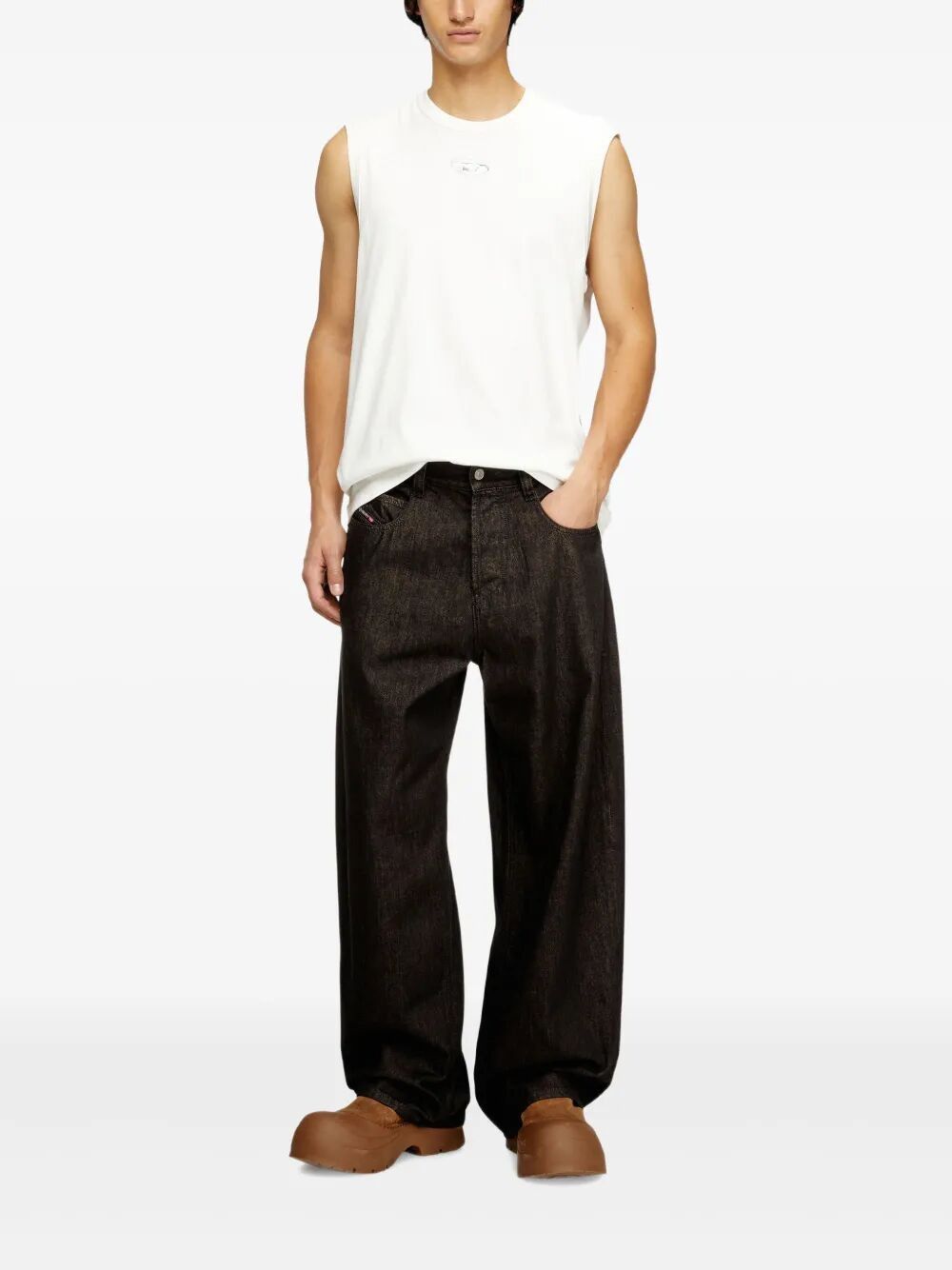 Diesel "1997 D-ENIM-M" WIDE LEG JEANS Size US 32 / EU 48 - 5 Thumbnail