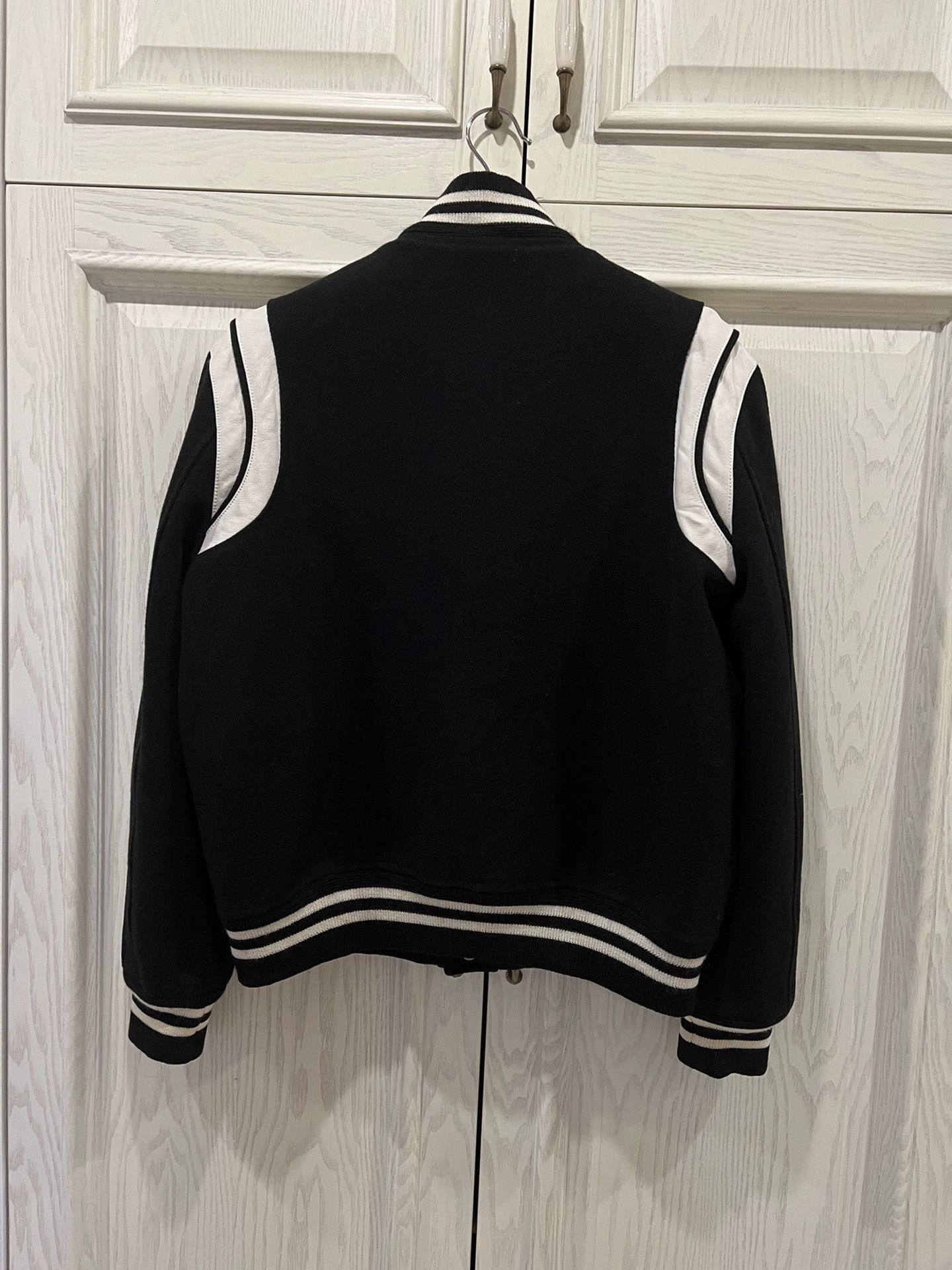 Saint Laurent Paris saint laurent black and white baseball jacket Size US L / EU 52-54 / 3 - 2 Thumbnail