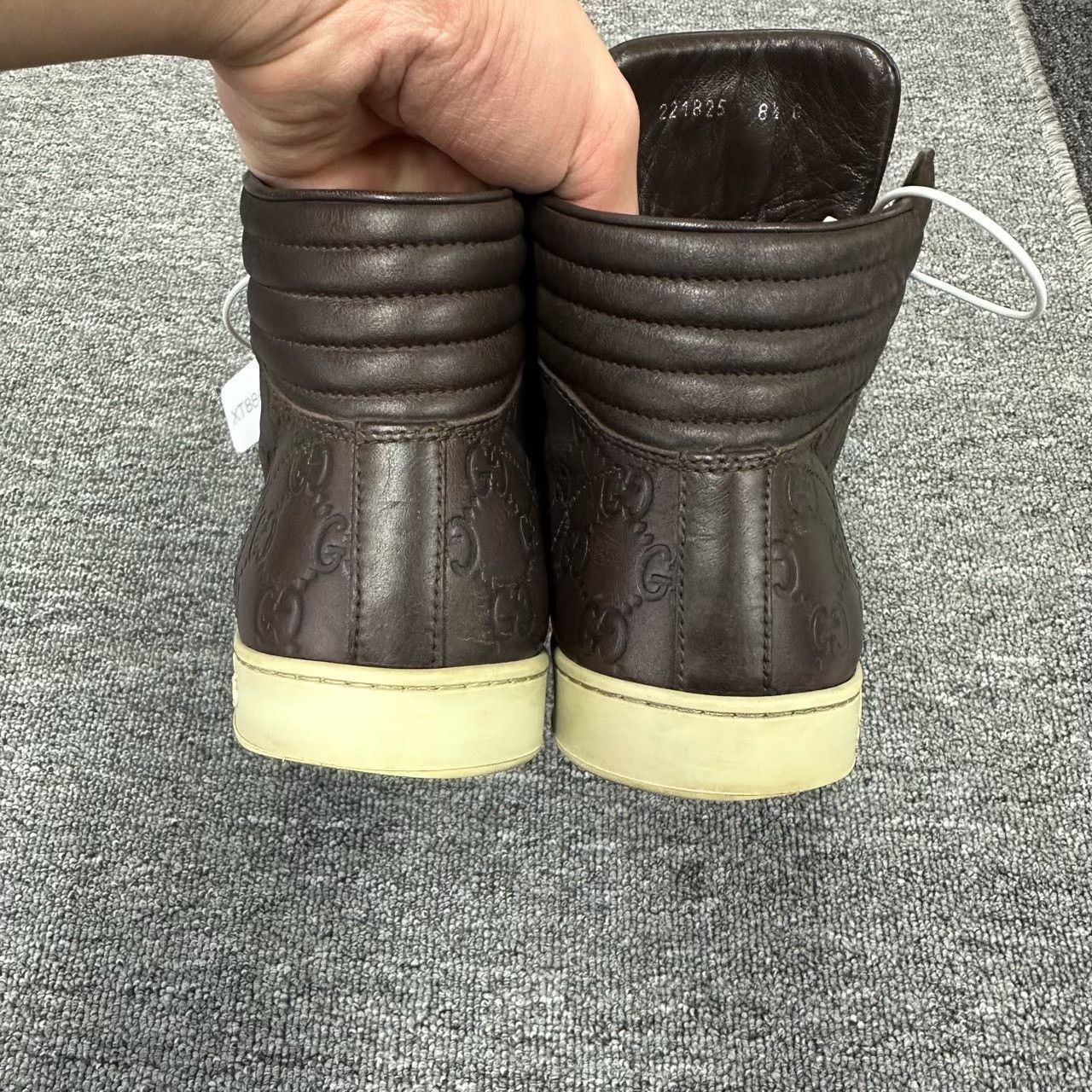 Gucci gucci logo high-top sneakers in brown Size US 10.5 / EU 43-44 - 4 Thumbnail