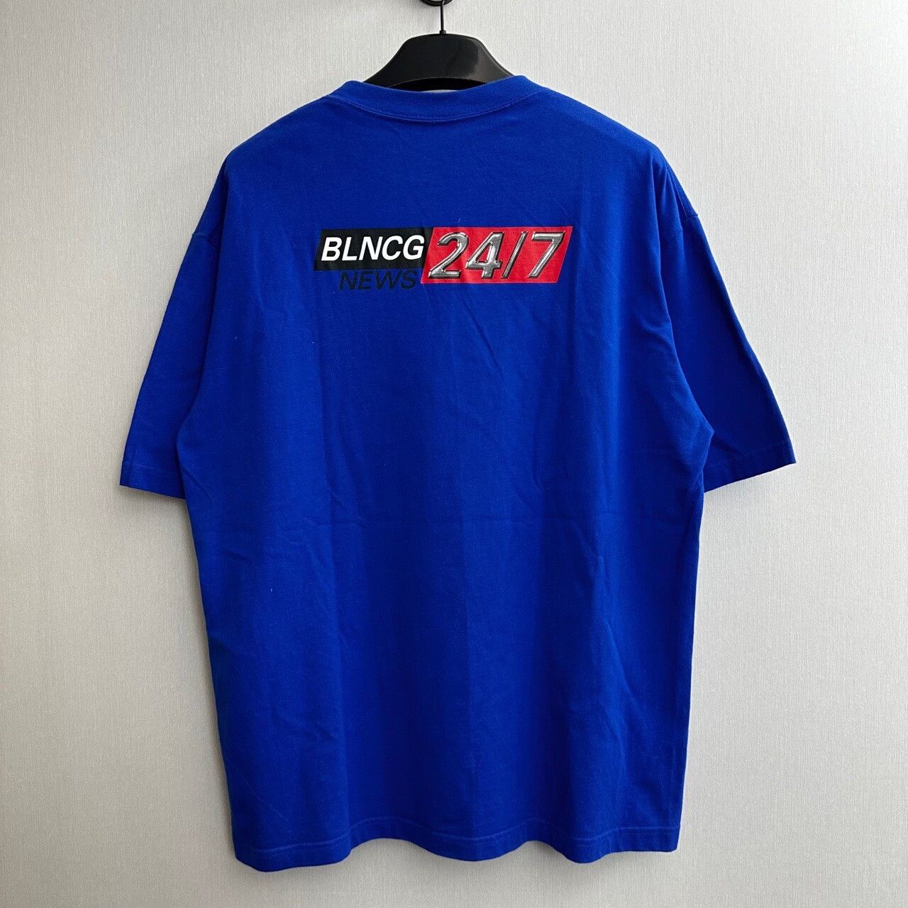 Balenciaga balenciaga blue logo t-shirt size L Size US L / EU 52-54 / 3 - 2 Thumbnail