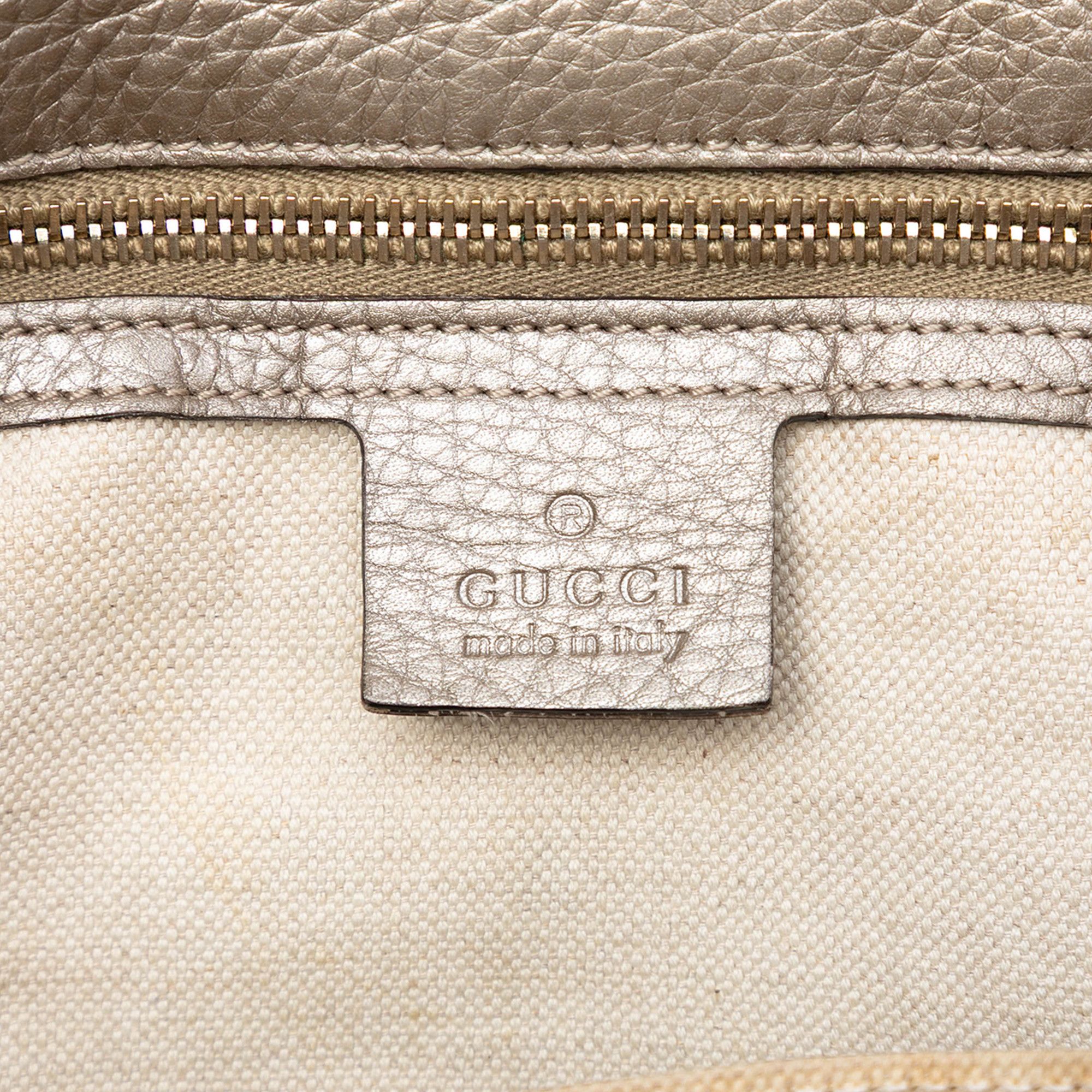 Gucci Gucci Medium Calfskin Bamboo Shopper Boston Bag Size ONE SIZE - 5 Thumbnail
