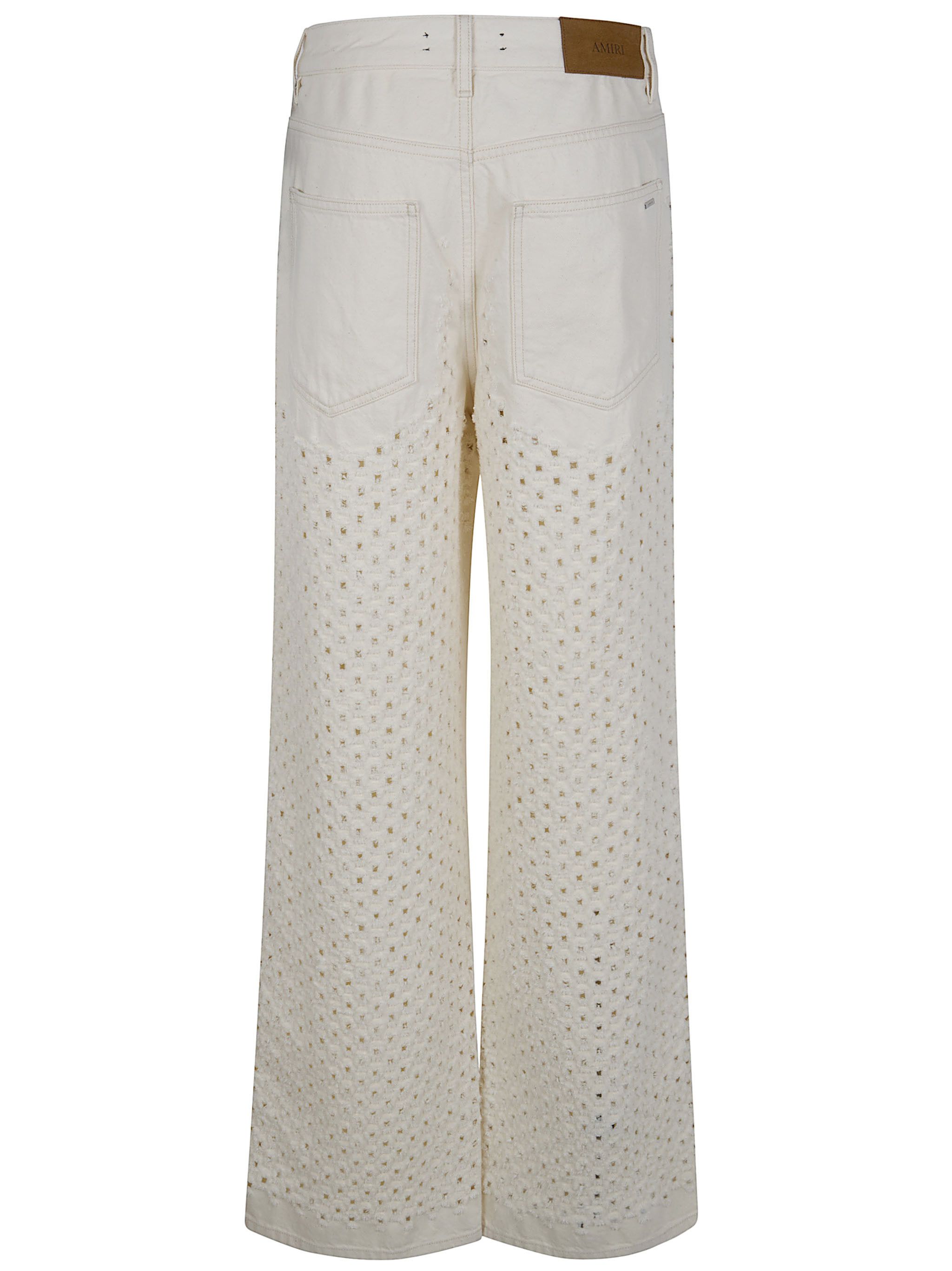 Amiri BOUCLE DENIM STRAIGHT JEANS Size 27" / US 4 / IT 40 - 2 Thumbnail