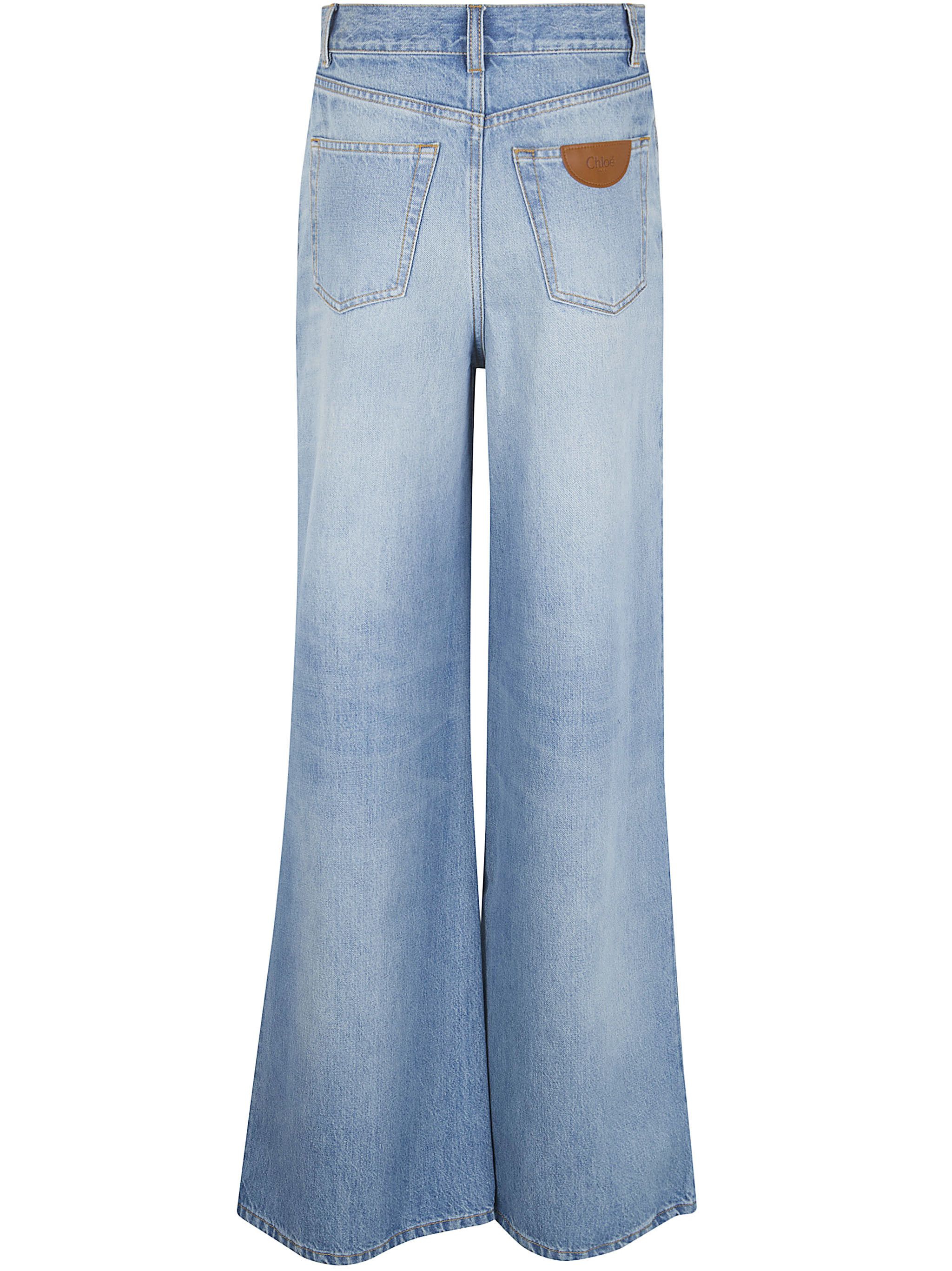 Chloe HIGH WAISTED WIDE LEG DENIM Size 25" / US 0 / IT 36 - 5 Thumbnail