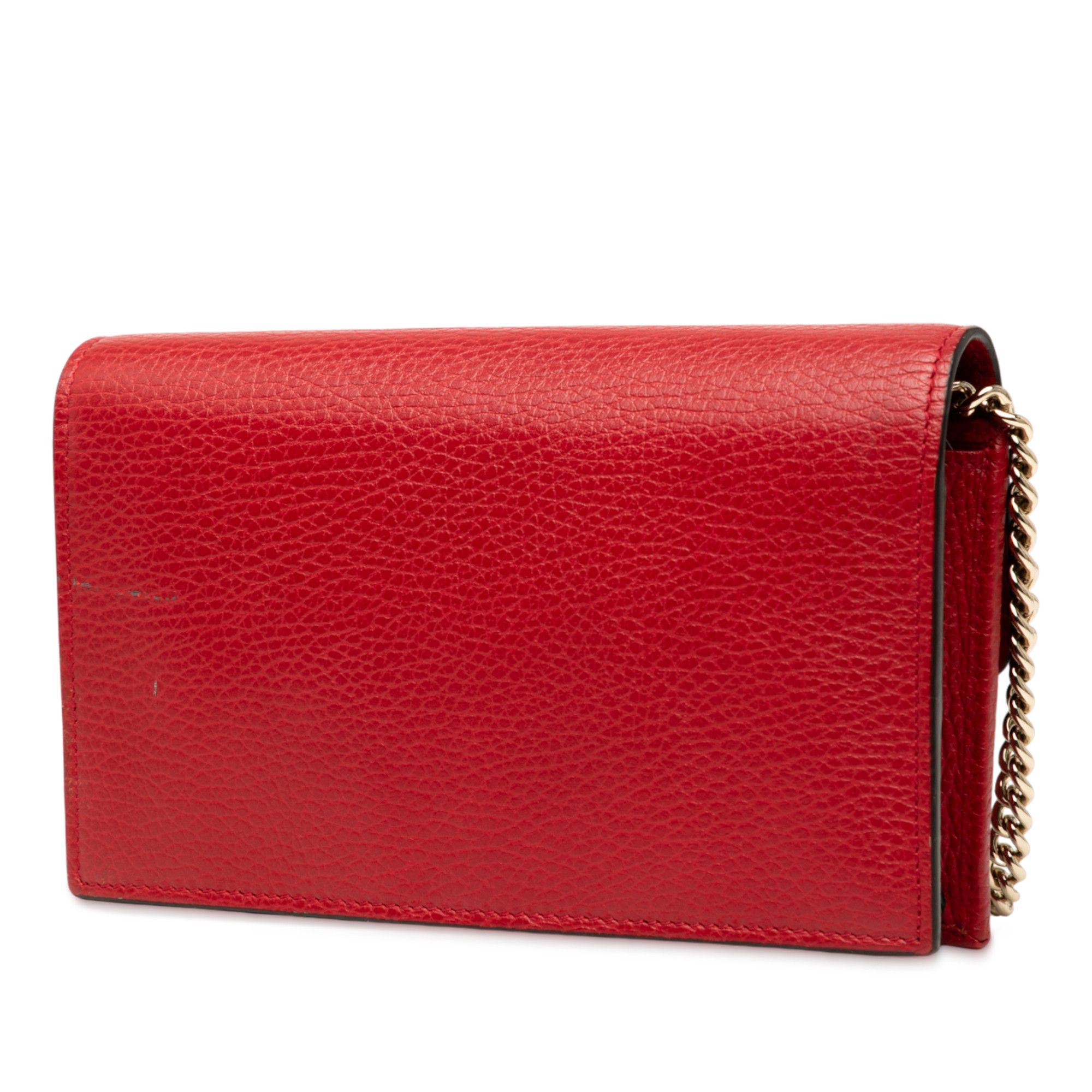 Gucci Gucci Dollar Calfskin Interlocking G Wallet on Chain Size ONE SIZE - 2 Thumbnail
