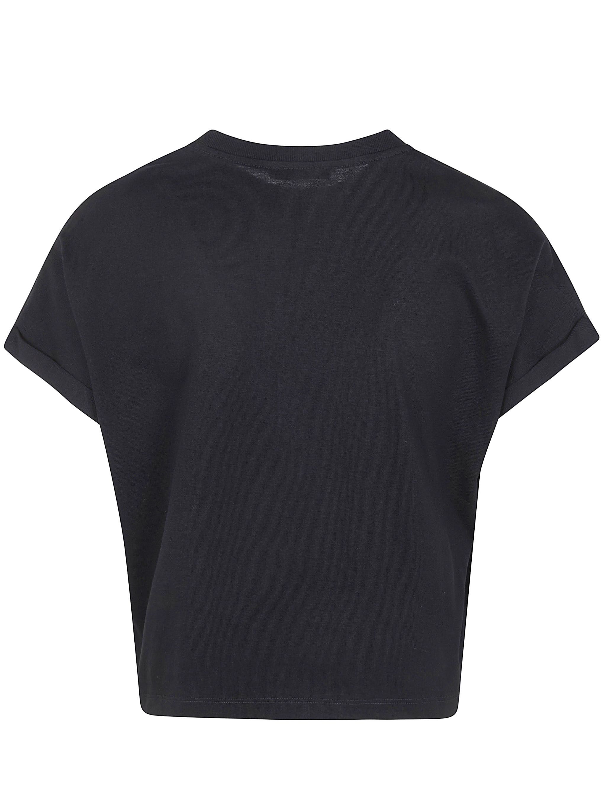Balmain SHORT SLEEVES "BALMAIN PARIS" CROPPED T-SHIRT Size XS / US 0-2 / IT 36-38 - 2 Thumbnail