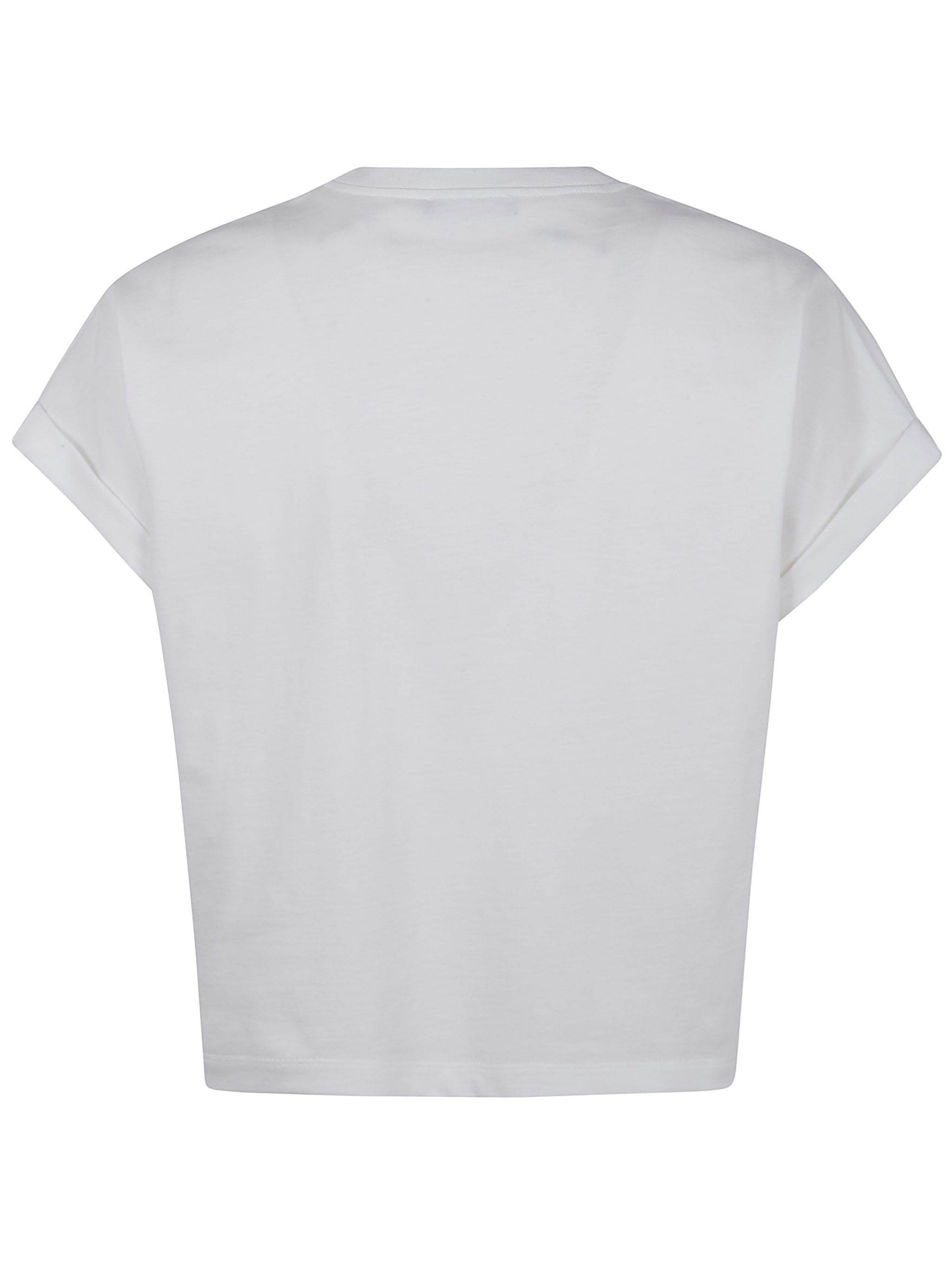 Balmain SHORT SLEEVES "BALMAIN PARIS" CROPPED T-SHIRT Size L / US 10 / IT 46 - 2 Thumbnail