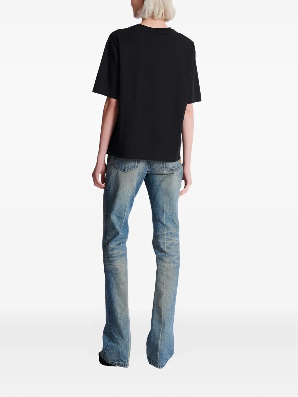 Balmain SHORT SLEEVES "BALMAIN PARIS BULKY" T-SHIRT Size M / US 6-8 / IT 42-44 - 4 Thumbnail
